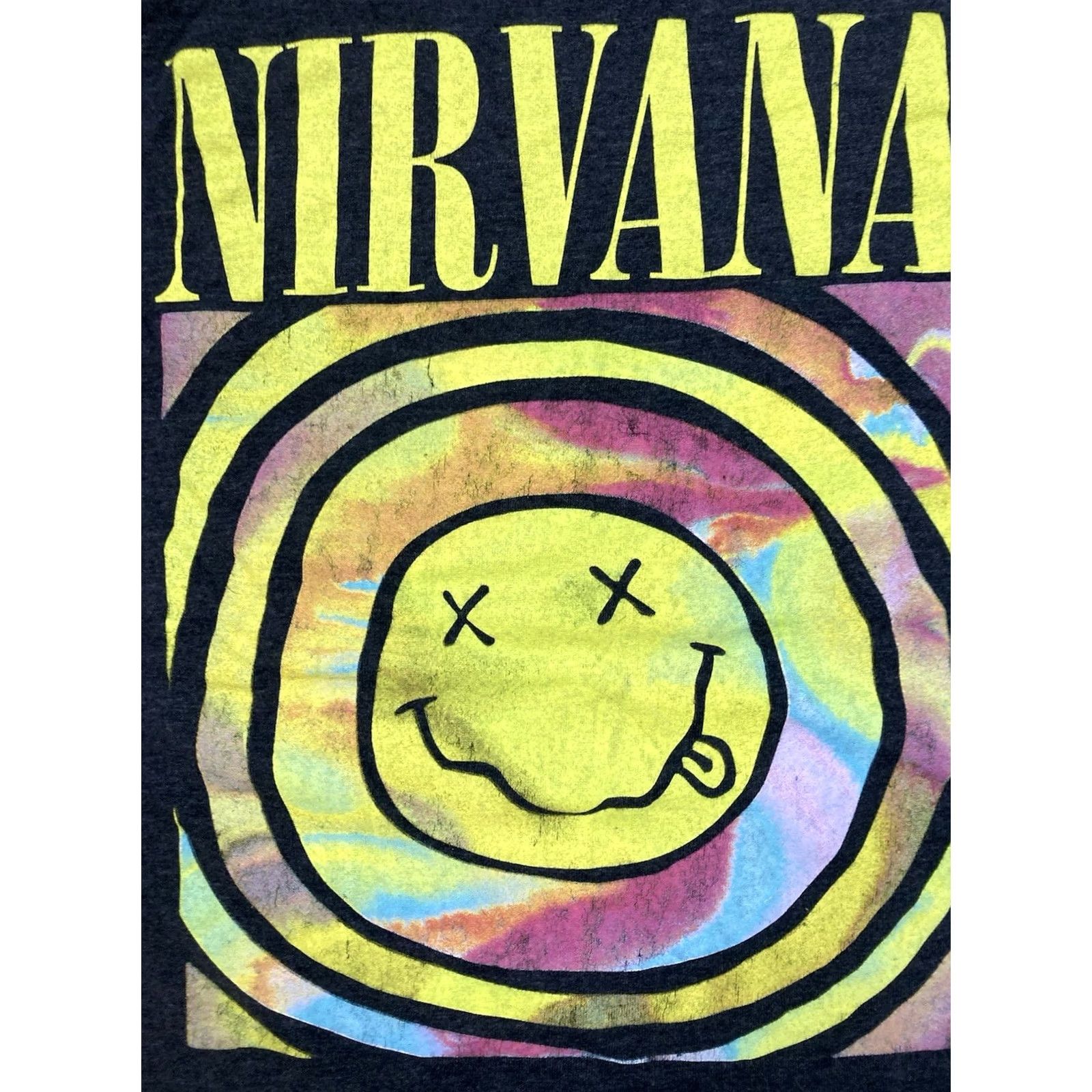 Logo 7 Nirvana Shirt Women XS Gray Short Sleeve Crew Neck Logo Crop T-Shirt Music Retro Pix Size XS / US 0-2 / IT 36-38 - 2 Thumbnail