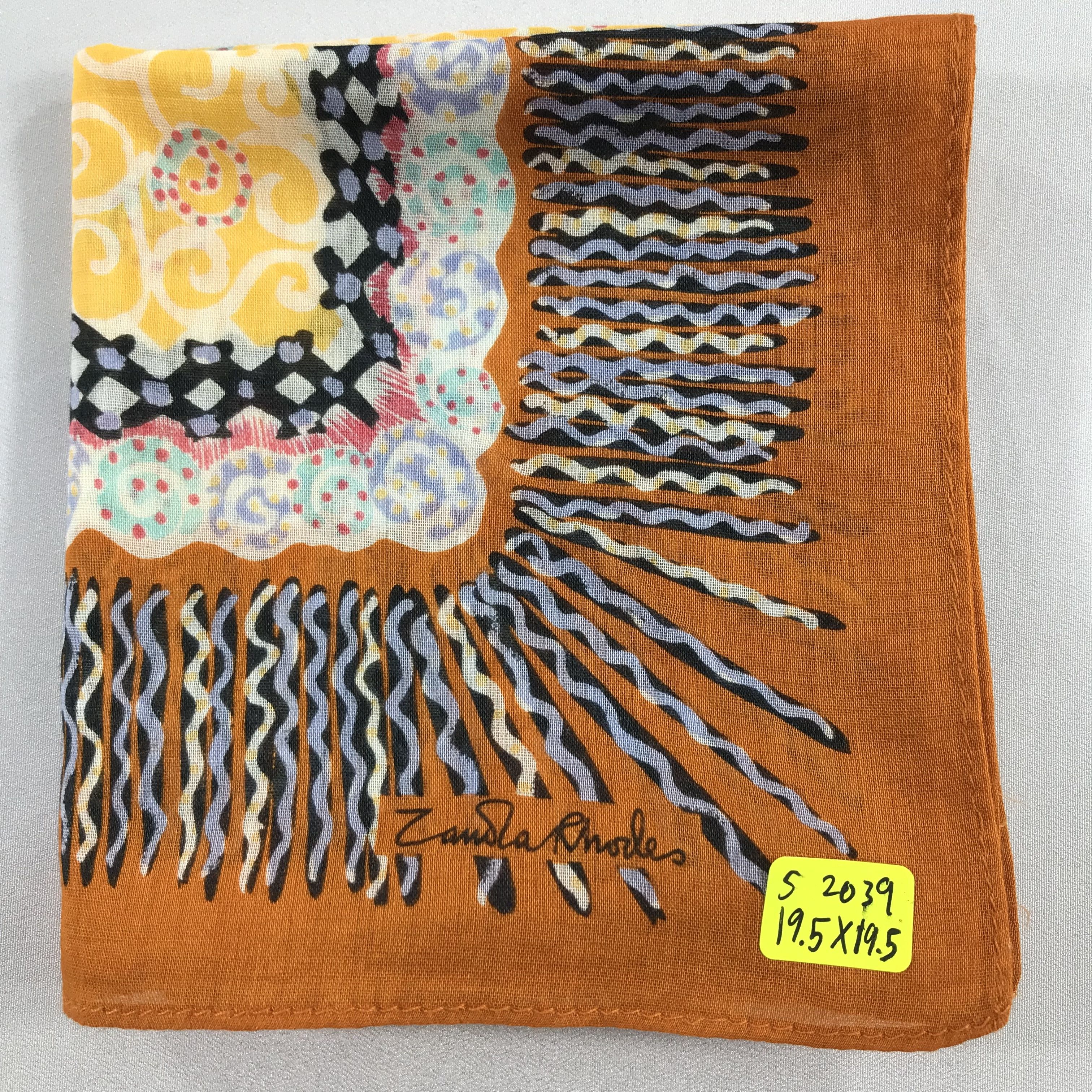 Vintage Vintage Bandana / Handkerchief / Neckerchief - S2039 Size ONE SIZE - 5 Thumbnail