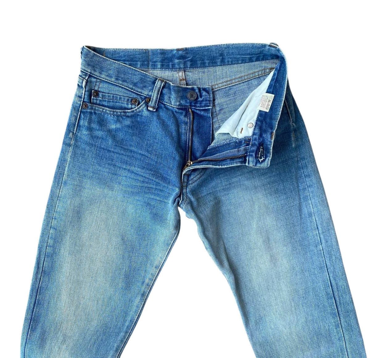 Blue Blue Japan VINTAGE RNA JAPAN SLANG SELVEDGED BLUEWASH W27X32 Size US 27 - 10 Thumbnail