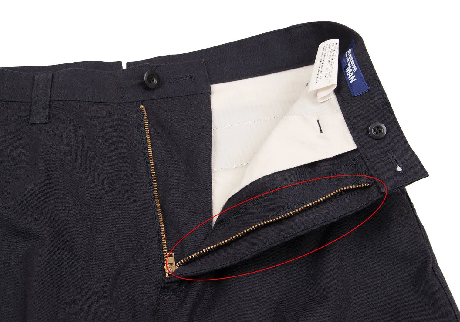 Junya Watanabe Poly Cotton Center Seam Pants in Navy XS Size US 26 / EU 42 - 4 Thumbnail