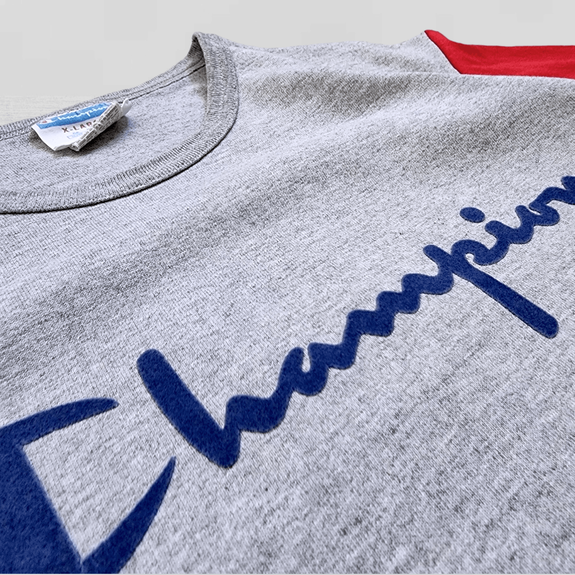 Champion Champion custom t-shirt grey-red, size XL, like new Size US XL / EU 56 / 4 - 6 Thumbnail