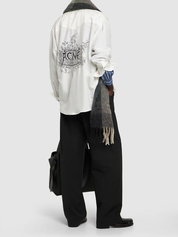 Acne Studios Sandrok Fluid Viscose Western Shirt, size 52 Size US XL / EU 56 / 4 - 15 Thumbnail