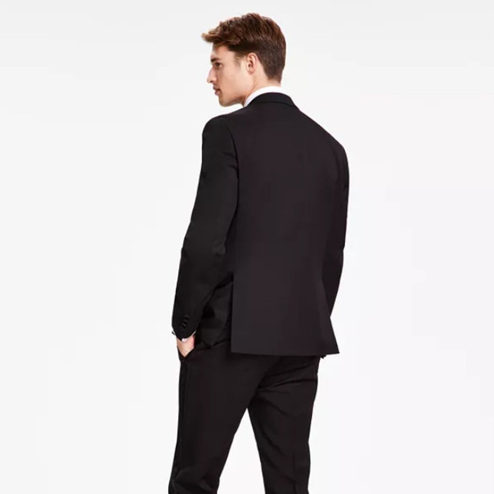 Kenneth Cole Kenneth Cole Reaction Men's Black Slim-Fit Blazer Size 40R Size 40R - 2 Thumbnail