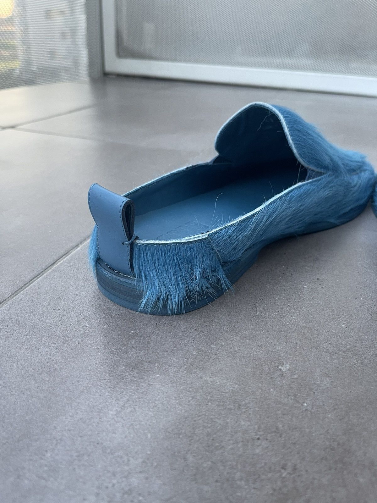 GCDS × Marni !DS! SS23 GCDS Fussbet Calf Hair Blue Cavallino Mules Clogs Size US 10 / EU 43 - 9 Thumbnail