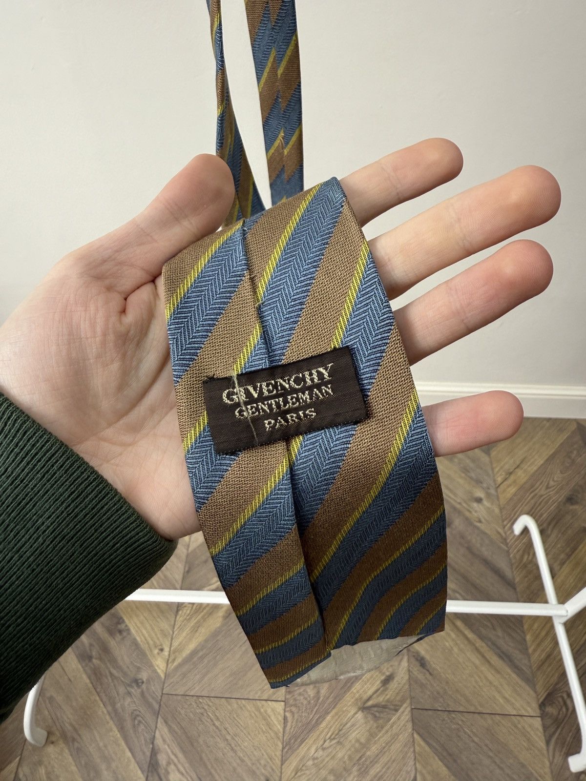 Givenchy Vintage Givenchy Gentleman Paris Silk Tie Striped Size ONE SIZE - 5 Thumbnail