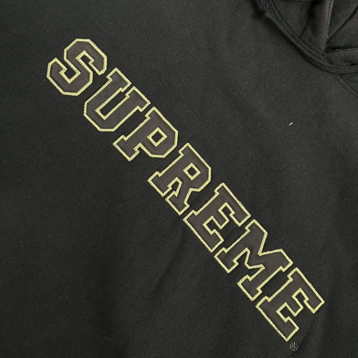 Supreme Supreme Spell Out Hoodie Early 2000s Brown Size US XL / EU 56 / 4 - 3 Thumbnail
