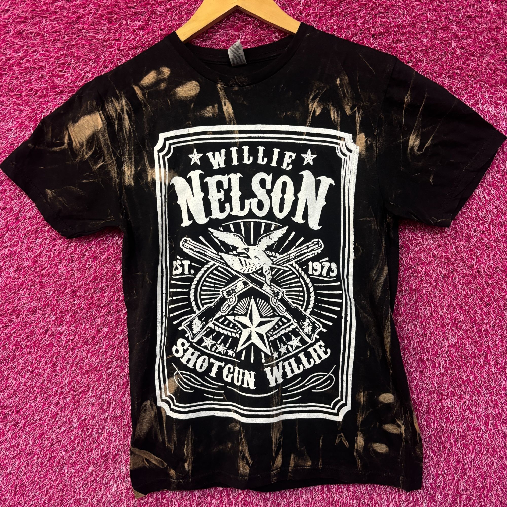 Other Willie Nelson Hollywood Bowl 90th Bday Bleach Dye Tshirt siz Size US S / EU 44-46 / 1 - 1 Thumbnail