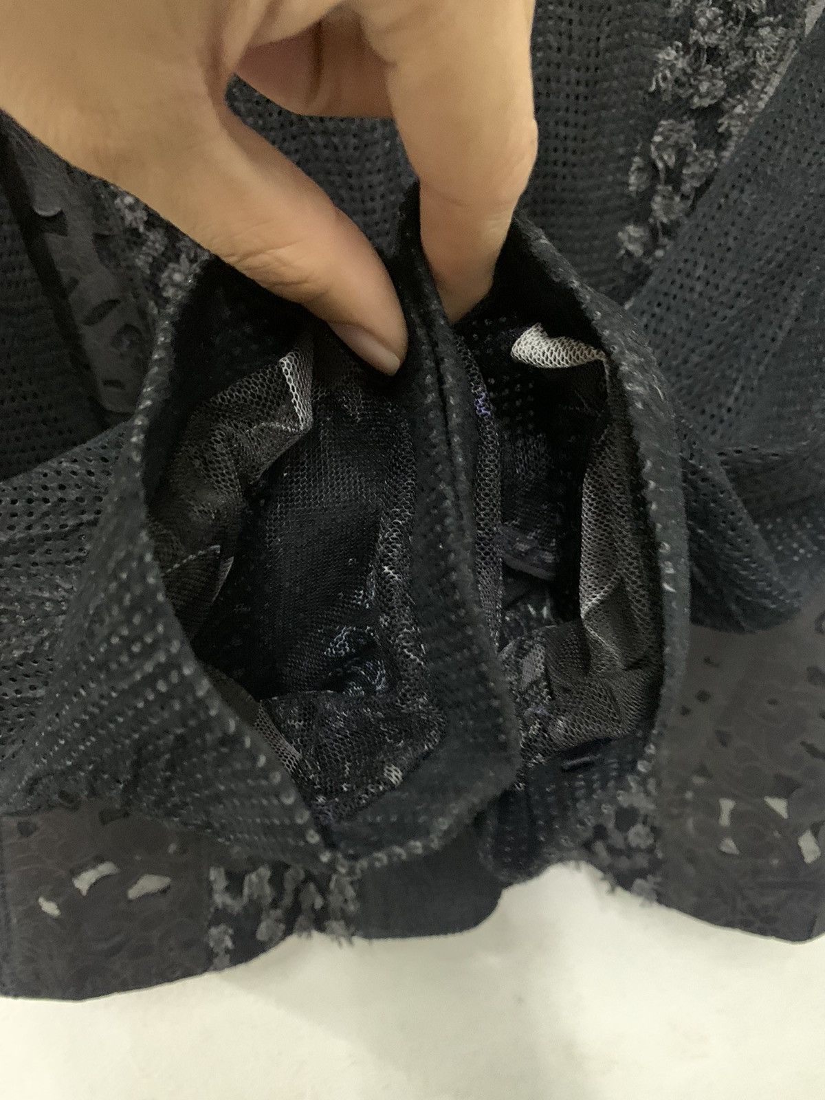 Japanese Brand Donna Leather Transparent Black Blazer Jacket Size ONE SIZE - 15 Thumbnail
