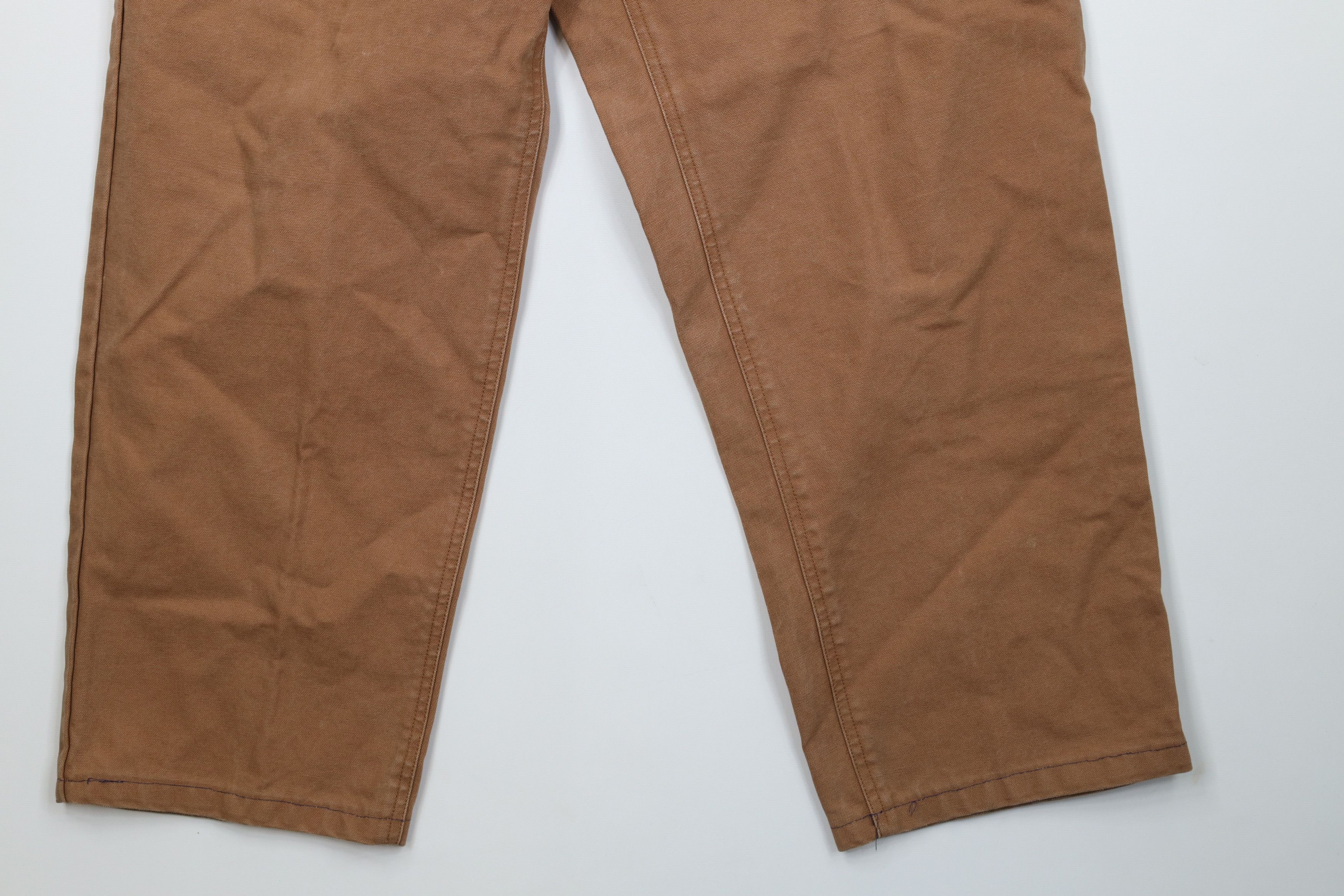 Cabelas Vintage Cabelas Wide Leg Canvas Pants Brown Cotton Size US 34 / EU 50 - 4 Thumbnail