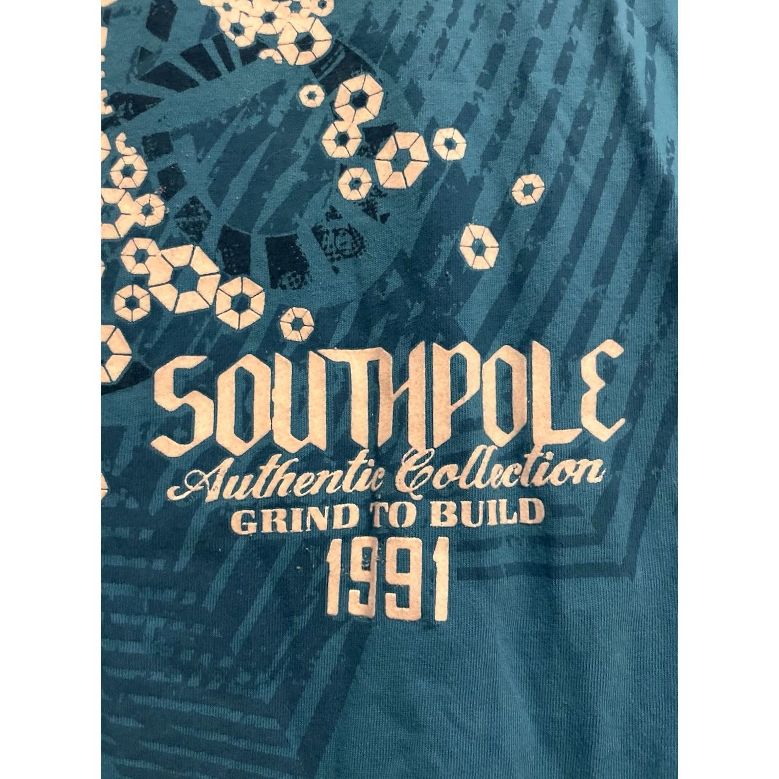 Southpole VINTAGE Southpole Graphic T-Shirt Blue 2XL Crew Neck Short Sleeve Logo Men Stylish Modern/Trendy Designer Tee Size US XXL / EU 58 / 5 - 2 Thumbnail