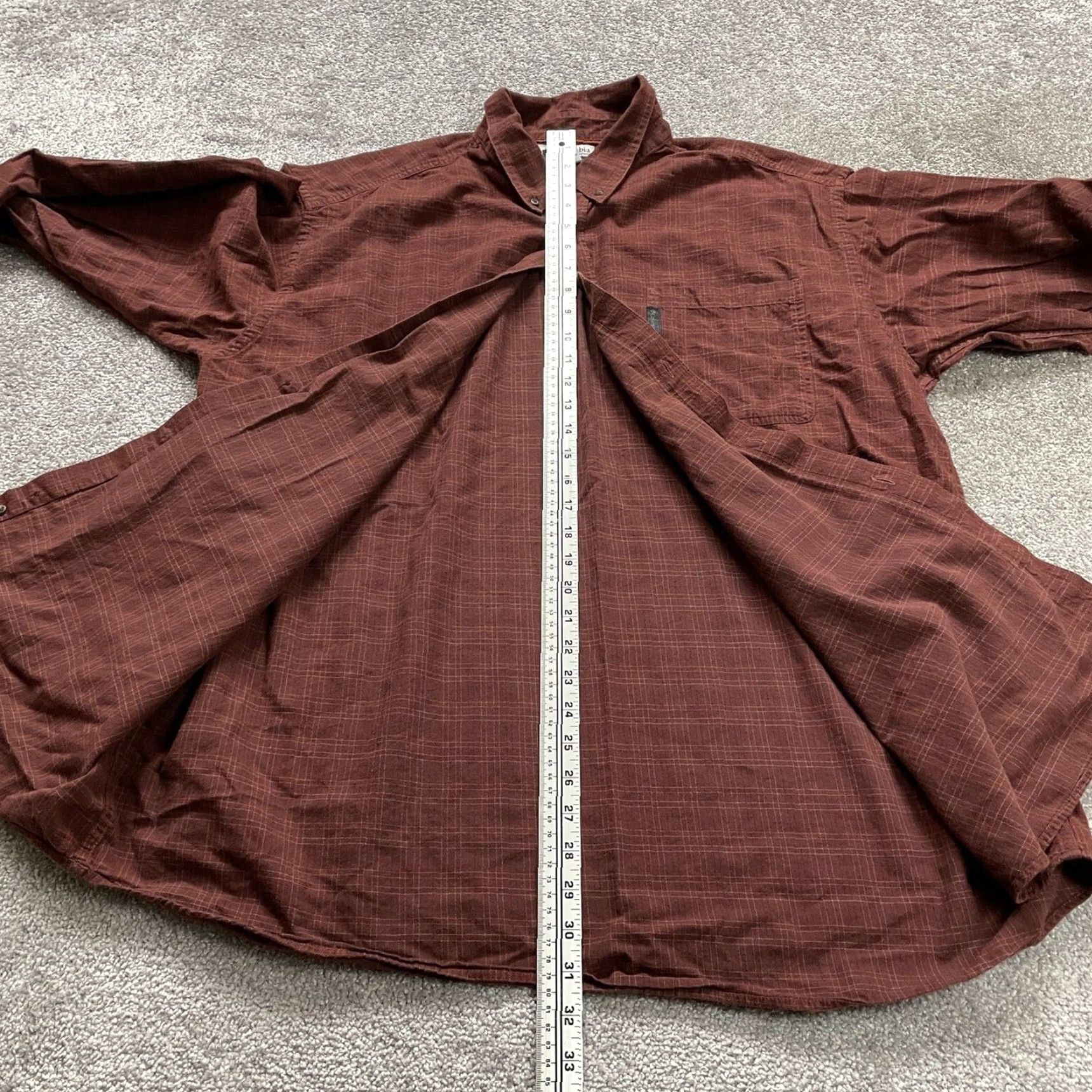 Vintage Columbia Flannel Shirt Men 2XL Brown Plaid Button-Down Long Sleeve Pocket Casual Size US XXL / EU 58 / 5 - 5 Thumbnail