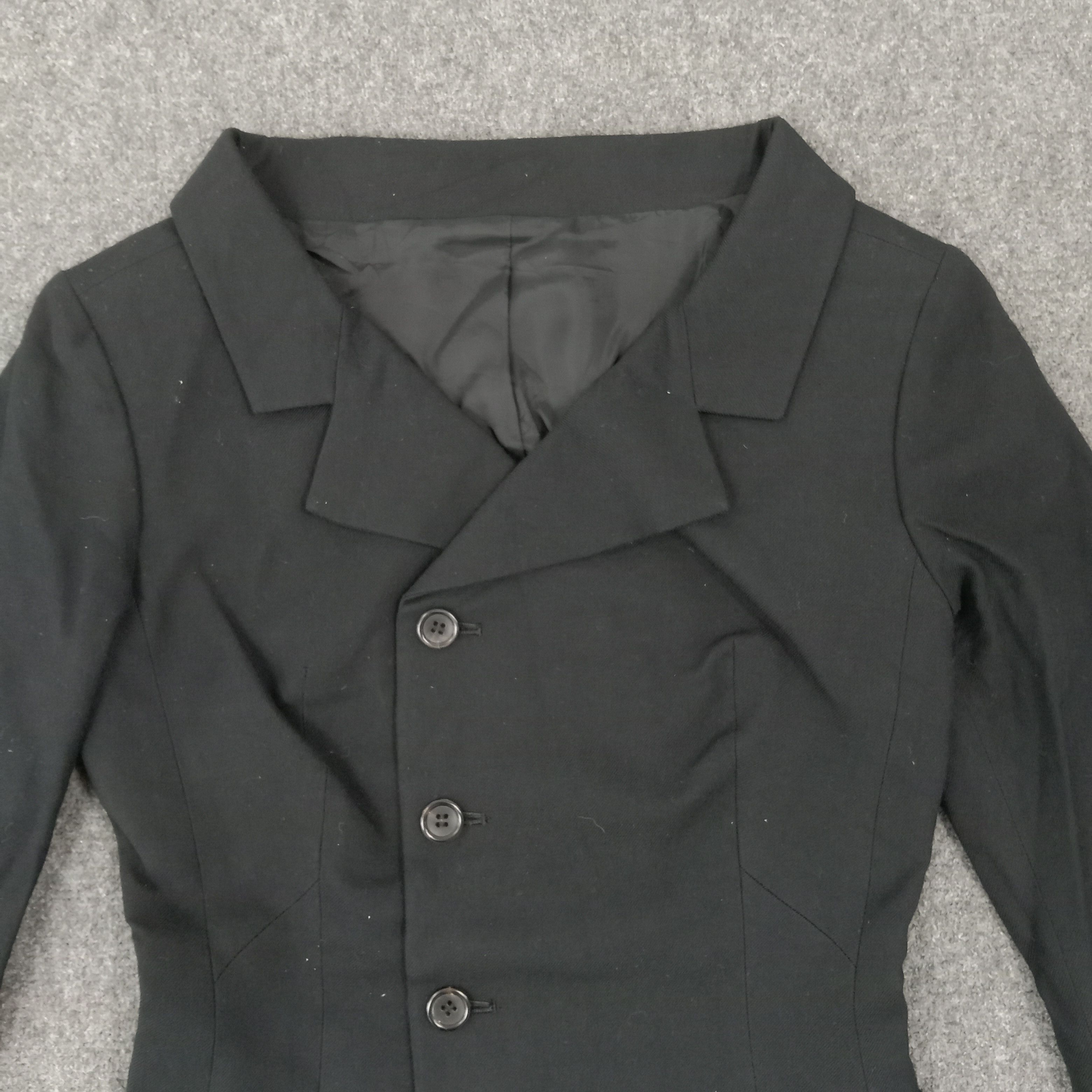 Yohji Yamamoto Yohji Yamamoto NOIR Japanese Designer Blazer C268N27 Size XS / US 0-2 / IT 36-38 - 2 Thumbnail