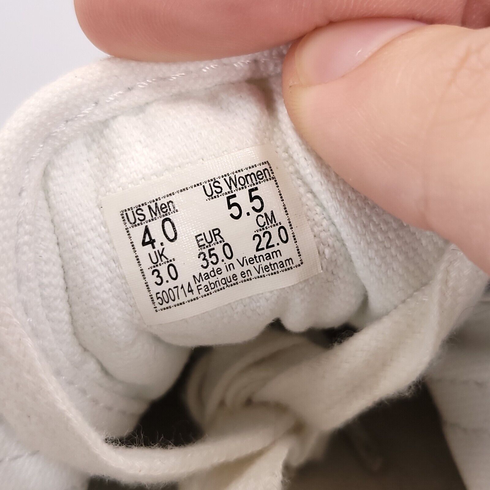 Vans Vans Off the Wall Old Skool Shoe Women Size 5.5 500714 White Size US 5.5 / IT 35.5 - 9 Thumbnail