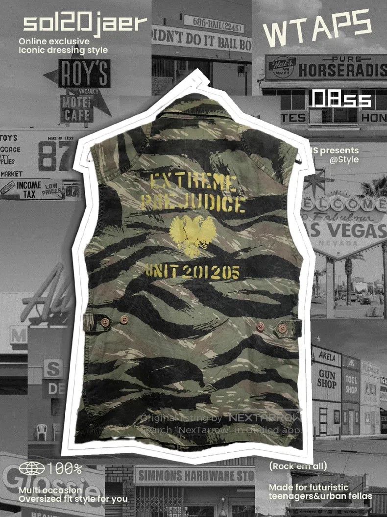 Wtaps Wtaps Tiger Camouflage Four-Pocket Vest Size US S / EU 44-46 / 1 - 2 Thumbnail