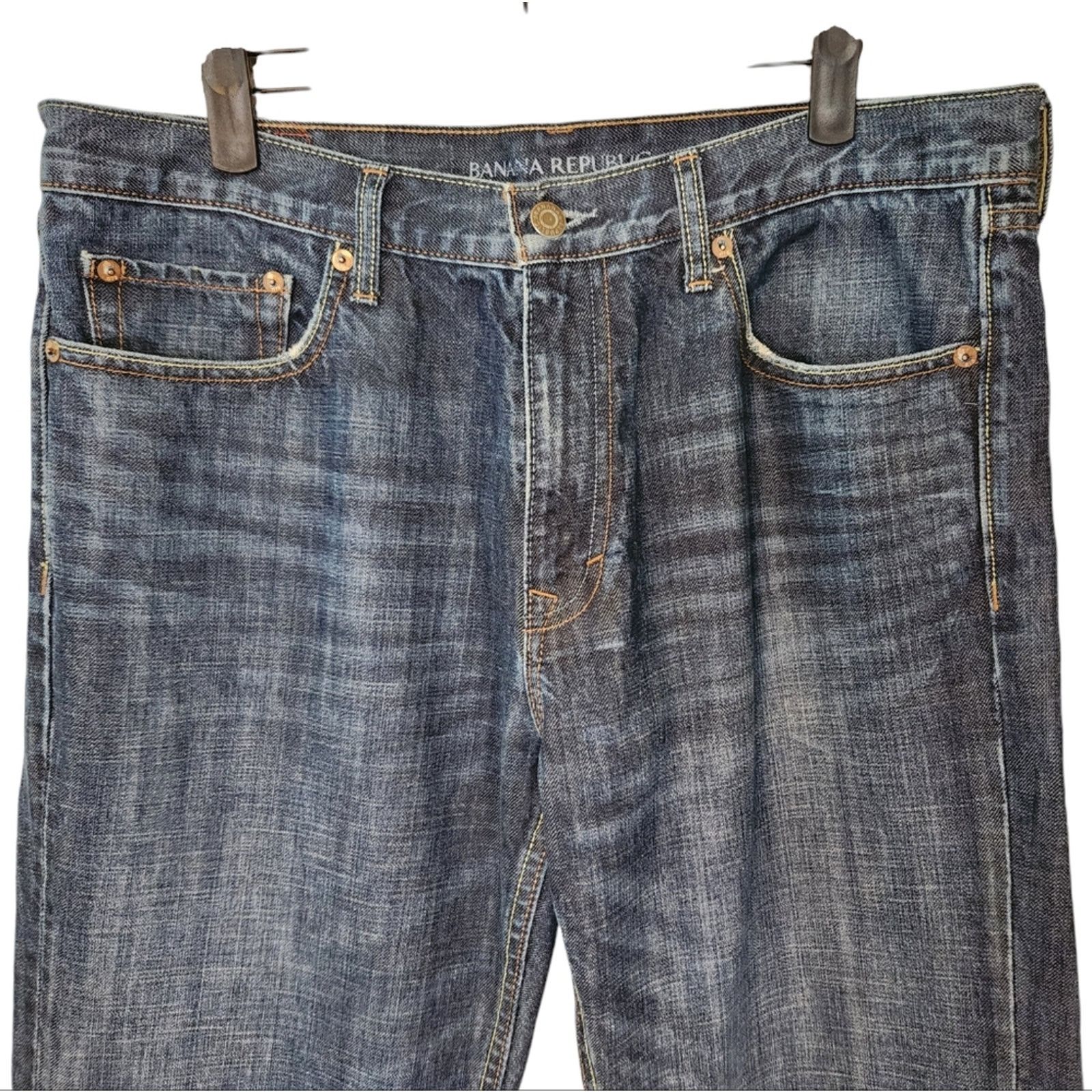 Banana Republic Banana Republic Straight Leg Jeans 33/34 Size US 33 - 3 Thumbnail