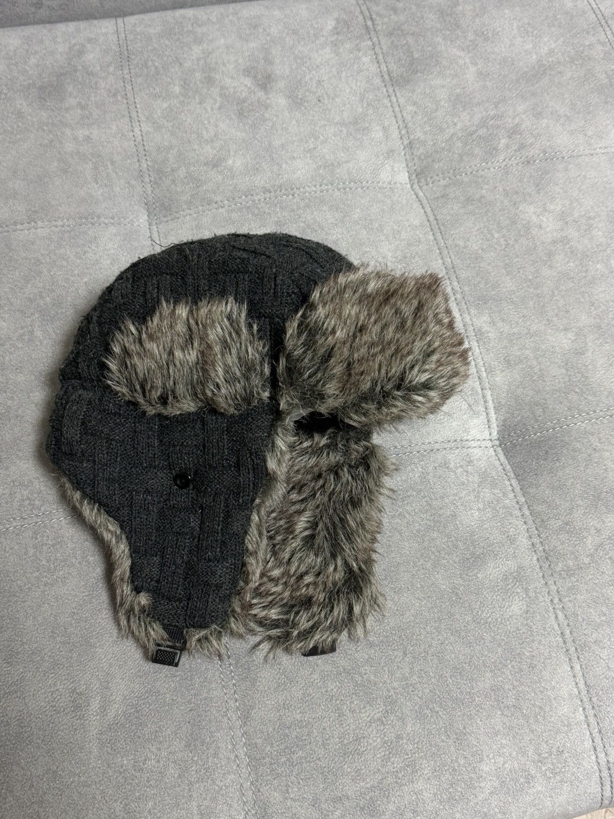 Japanese Brand × Vintage Vintage Hype Trapper Fur Y2K Fluffy Hat Ushanka Faux USA Size ONE SIZE - 3 Thumbnail
