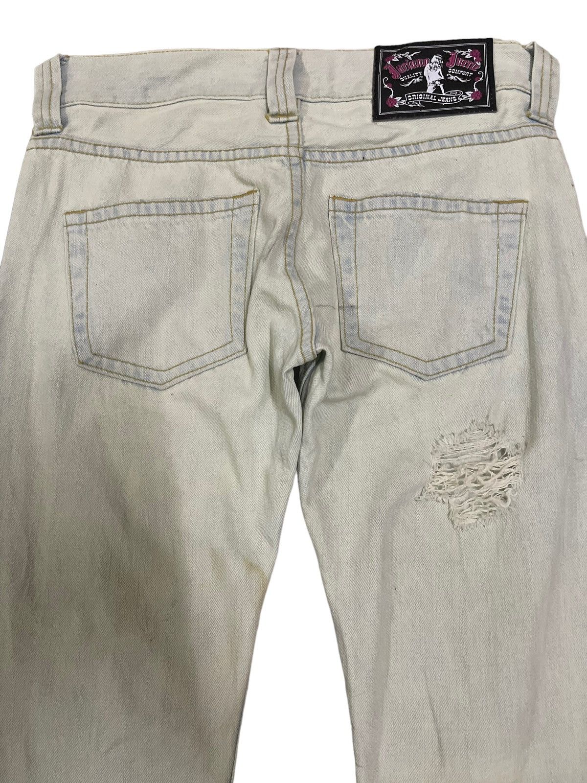 If Six Was Nine Vintage Japan Juriano Jurrie Distressed Style Flare Jeans Size US 30 / EU 46 - 4 Thumbnail