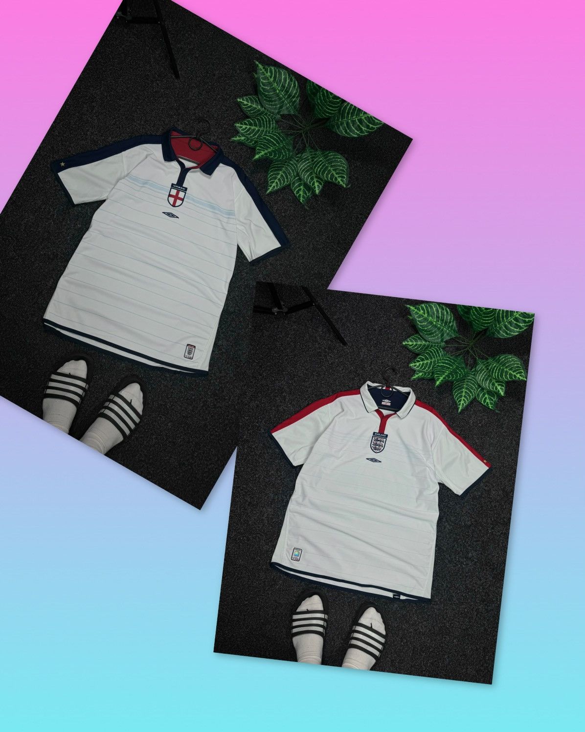 Umbro × Vintage Umbro England 2003/2005 reversible T-shirt Vintage Football Size US L / EU 52-54 / 3 - 2 Thumbnail