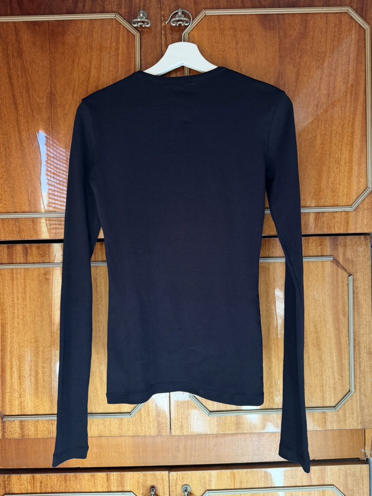 Ann Demeulemeester Ann Demeulemeester Black Long Sleeve Top Size S / US 4 / IT 40 - 2 Thumbnail