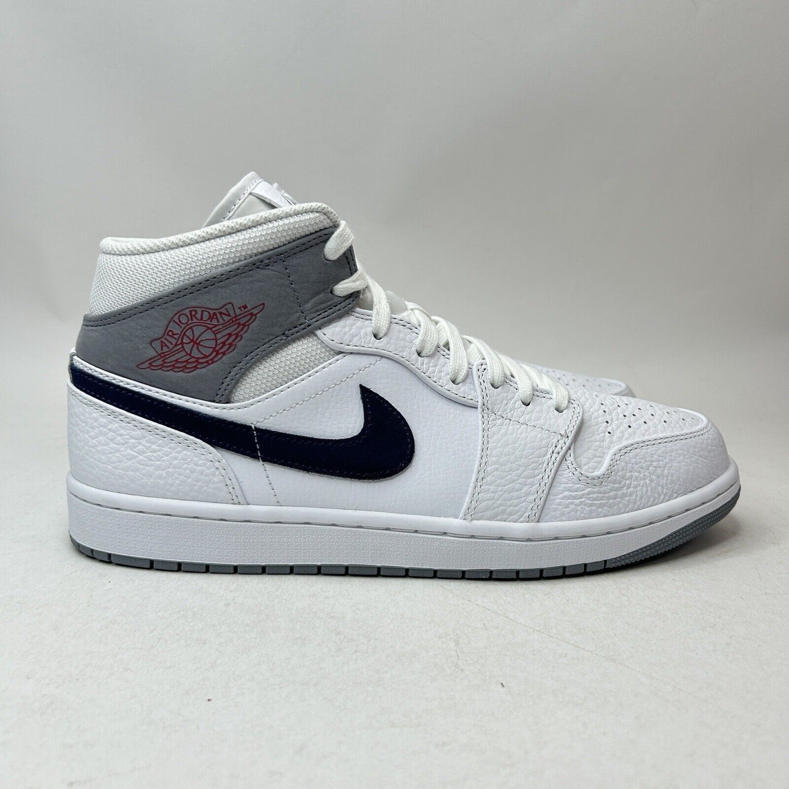 Nike Nike Shoes Air Jordan 1 Retro Mid “Paris/White Navy” 2023 Size US 11 / EU 44 - 4 Thumbnail