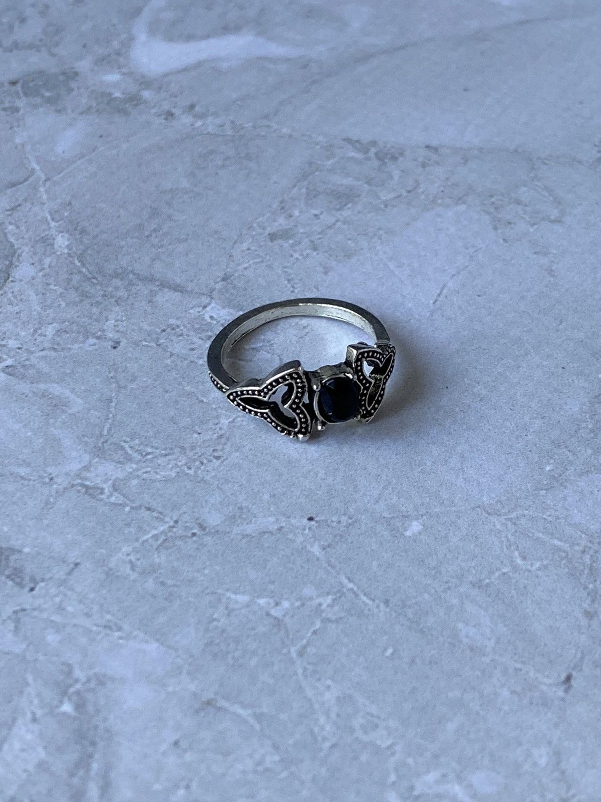 Japanese Brand × Jewelry × Vintage Vintage Ornate Drop Motif Ring - Retro Style Size ONE SIZE - 6 Thumbnail