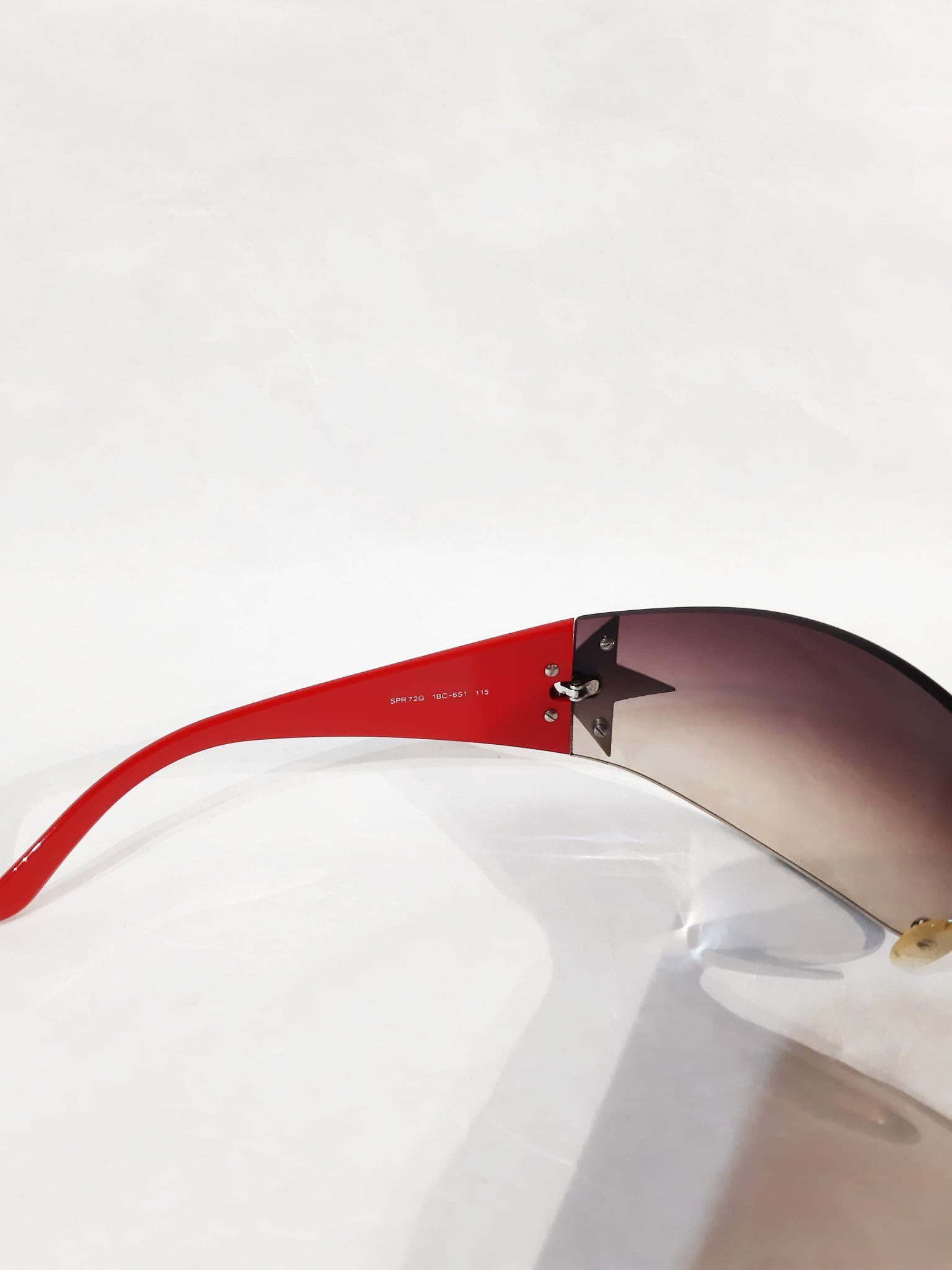 Prada Prada ☄️ Red Star Sunglasses 2004 Y2K Size ONE SIZE - 6 Thumbnail