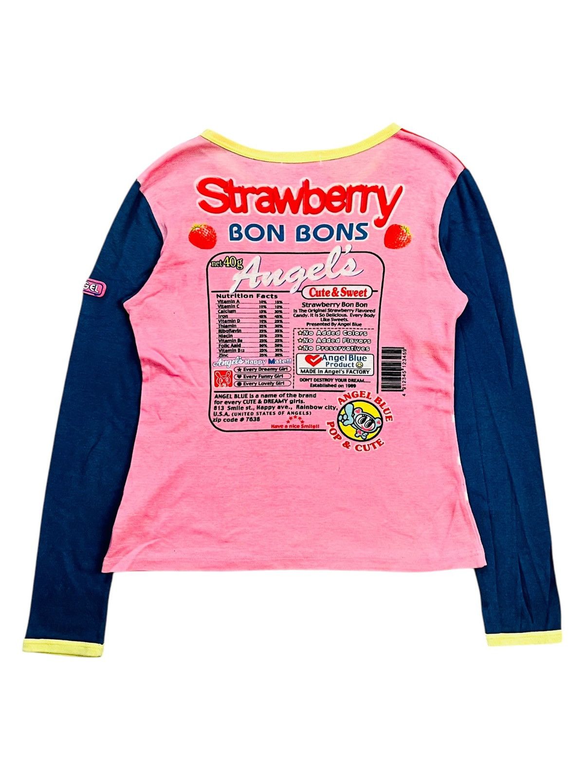 Angel Blue 2000s Angel Blue - Strawberry Baby Tee Size M / US 6-8 / IT 42-44 - 2 Thumbnail