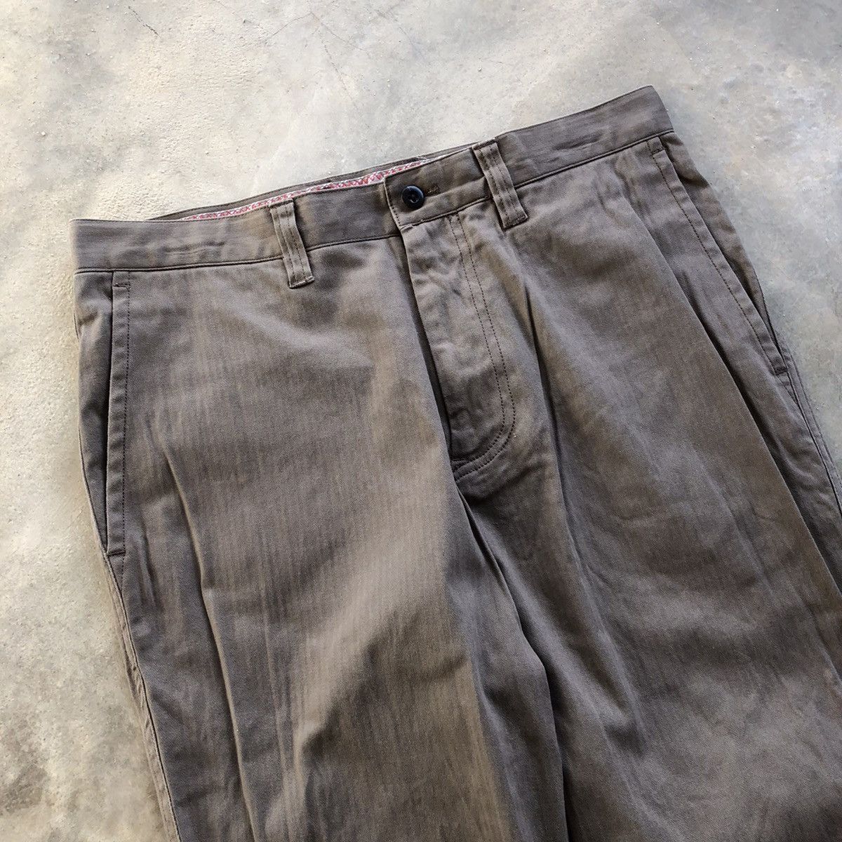 Japanese Brand × Tete Homme De Plus TETE HOMME Brown Chino Pants Size US 30 / EU 46 - 5 Thumbnail