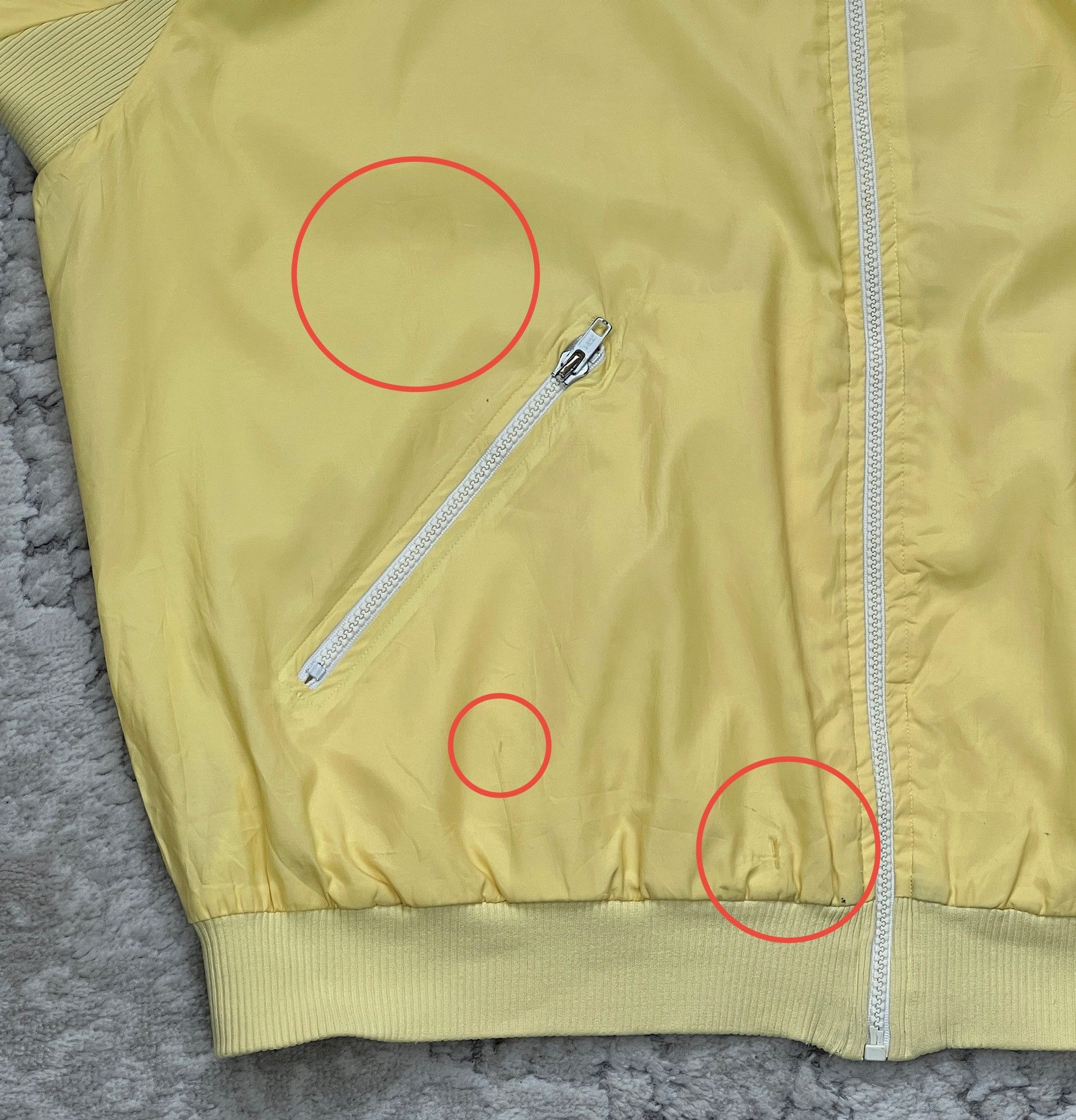 Lacoste Vintage Lacoste Chemise Bomber Jacket Yellow Made in France Size US L / EU 52-54 / 3 - 10 Thumbnail