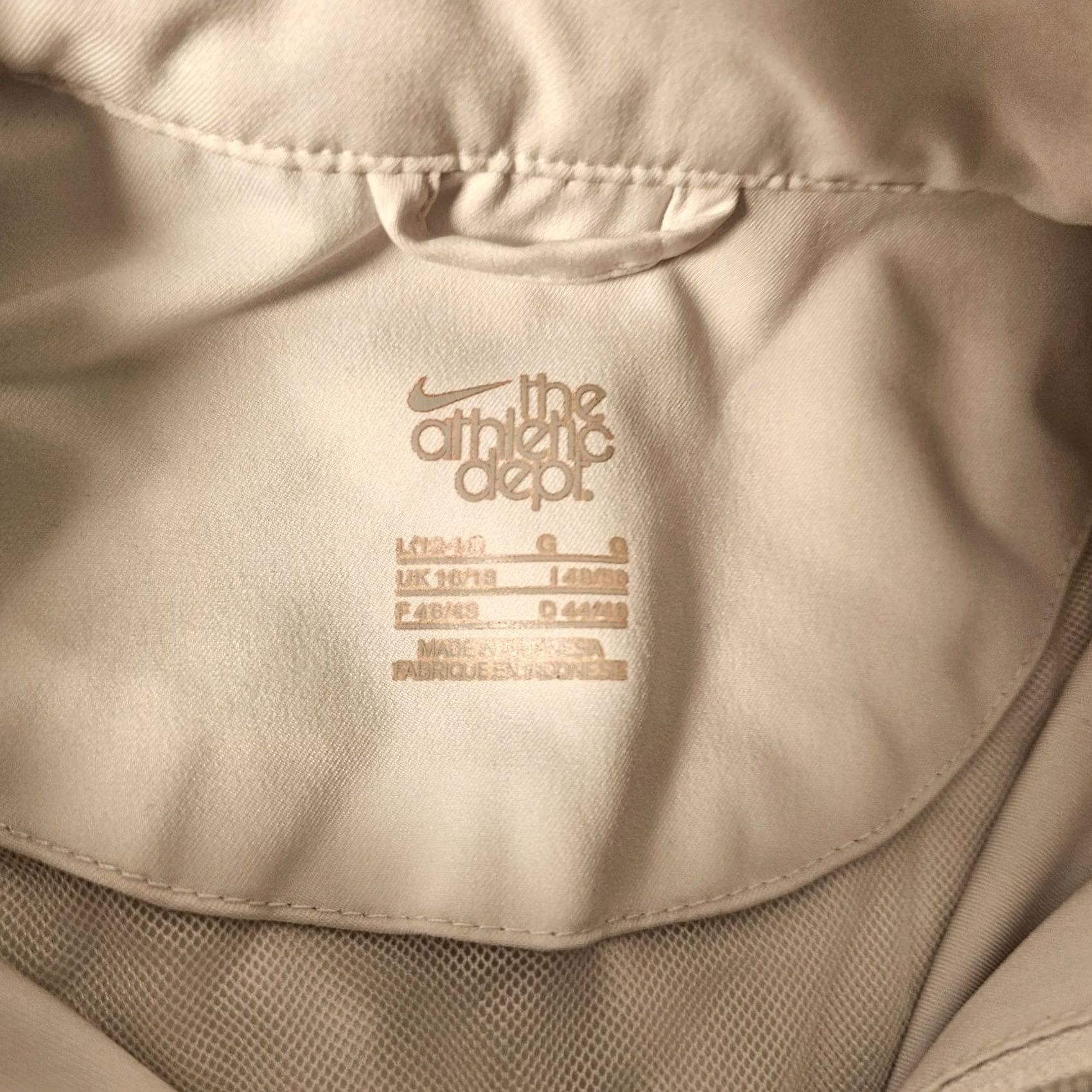 Nike VINTAGE Nike Womens Track Jacket White Large Nylon? No, Polyester The Athletic Dept. 90s Full Zip Womens Jacket Size L / US 10 / IT 46 - 7 Thumbnail