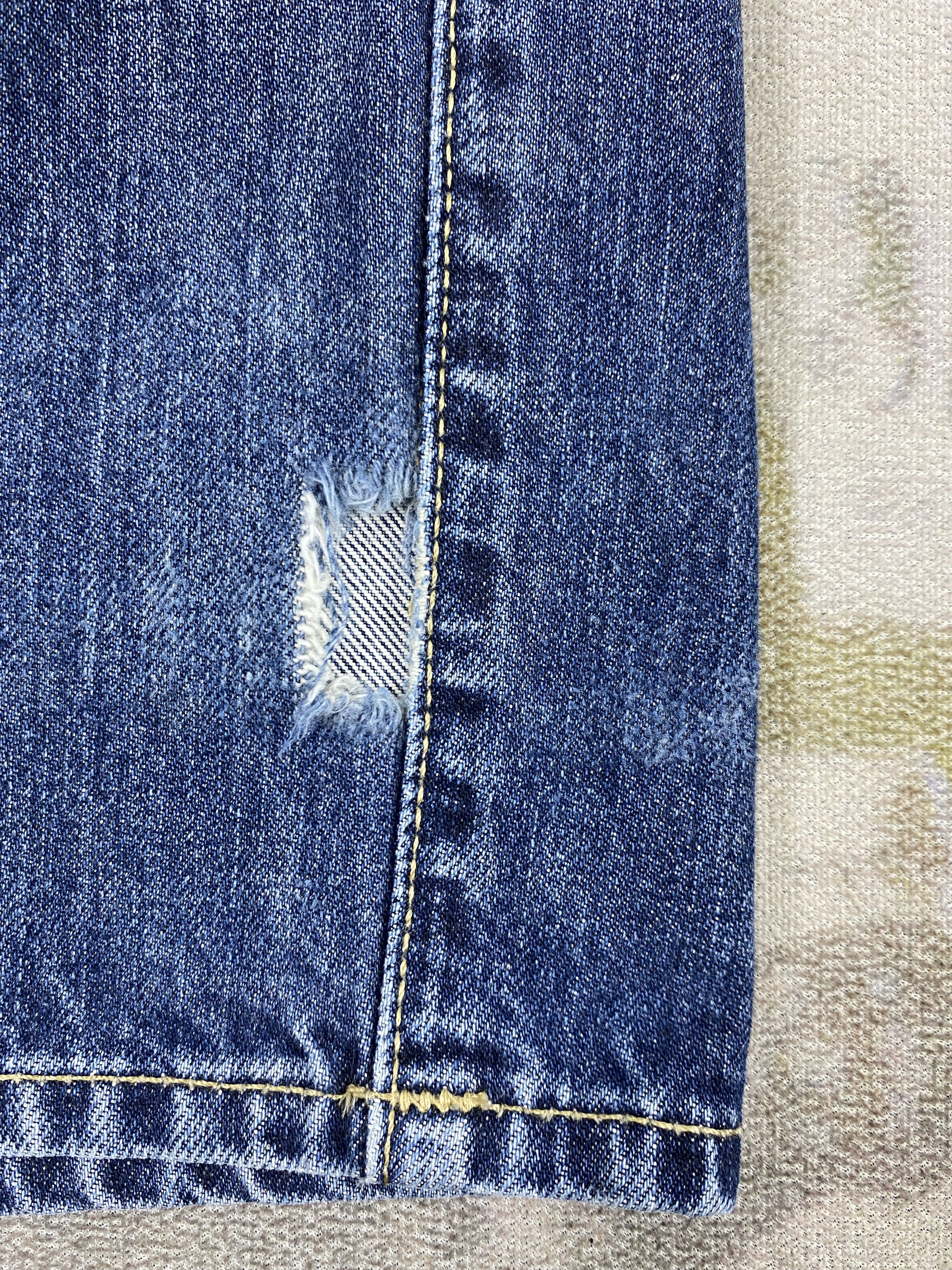 Japanese Brand Redline Distressed Vintage Uniqlo Jeans 31x32 Denim- JN3556 Size US 31 - 13 Thumbnail