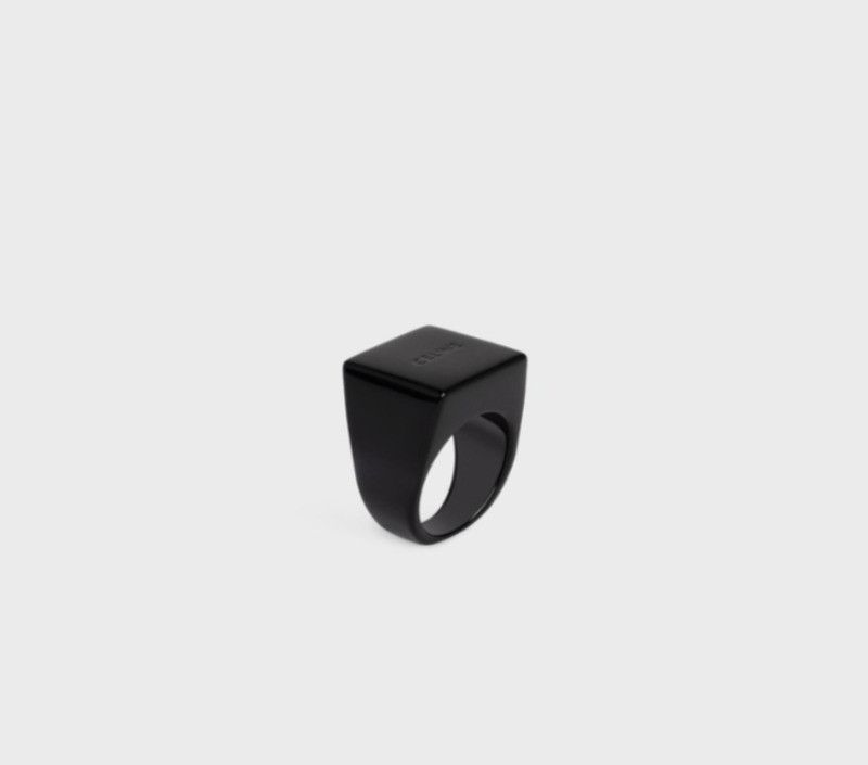 Celine o1bcso1str0225 460DO6PLX Size: OS / Ring in Black Size ONE SIZE - 2 Thumbnail
