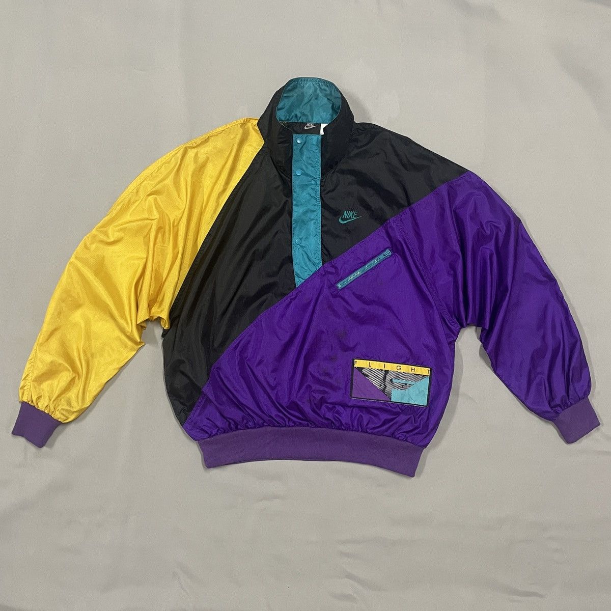 Nike × Vintage Vintage nike flight windbreaker jacket Size US L / EU 52-54 / 3 - 1 Thumbnail