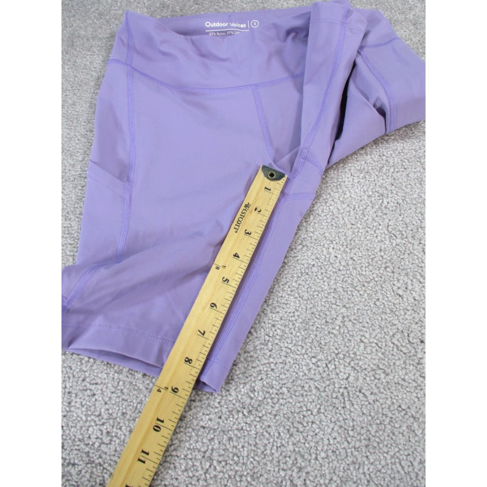 LIV Outdoor Outdoor Voices Shorts Women S Purple Biker Nylon Spandex Activewear Gym Running 90s? Size 28" / US 6 / IT 42 - 4 Thumbnail