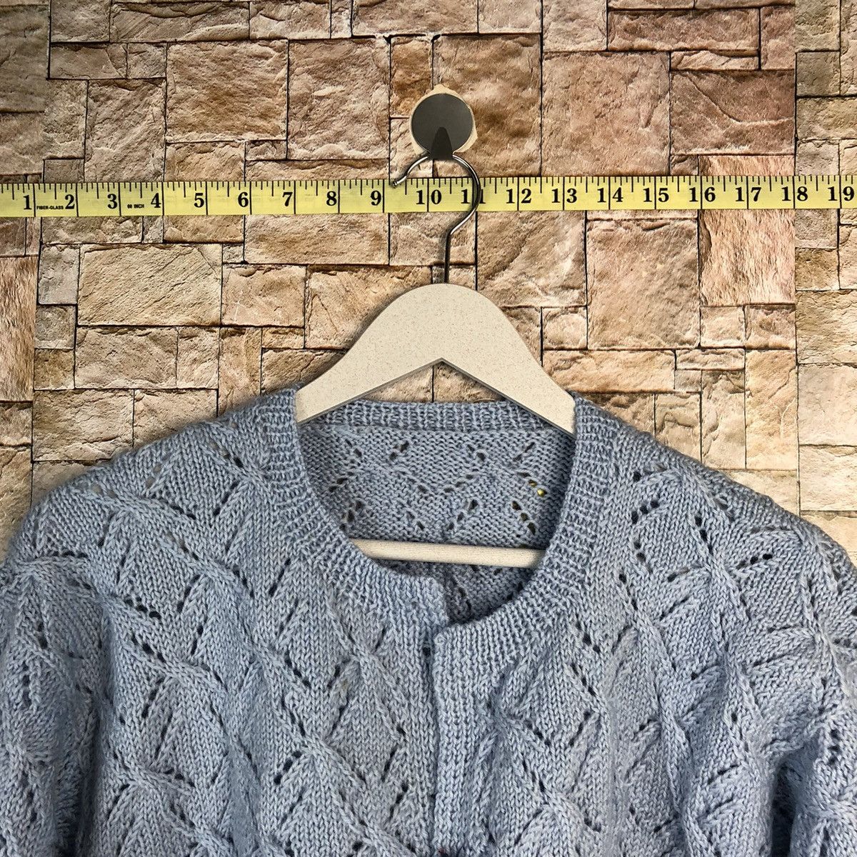 Japanese Brand Japanese Brand vintage Blue Cardigan Knitwear #A859 Size M / US 6-8 / IT 42-44 - 4 Thumbnail