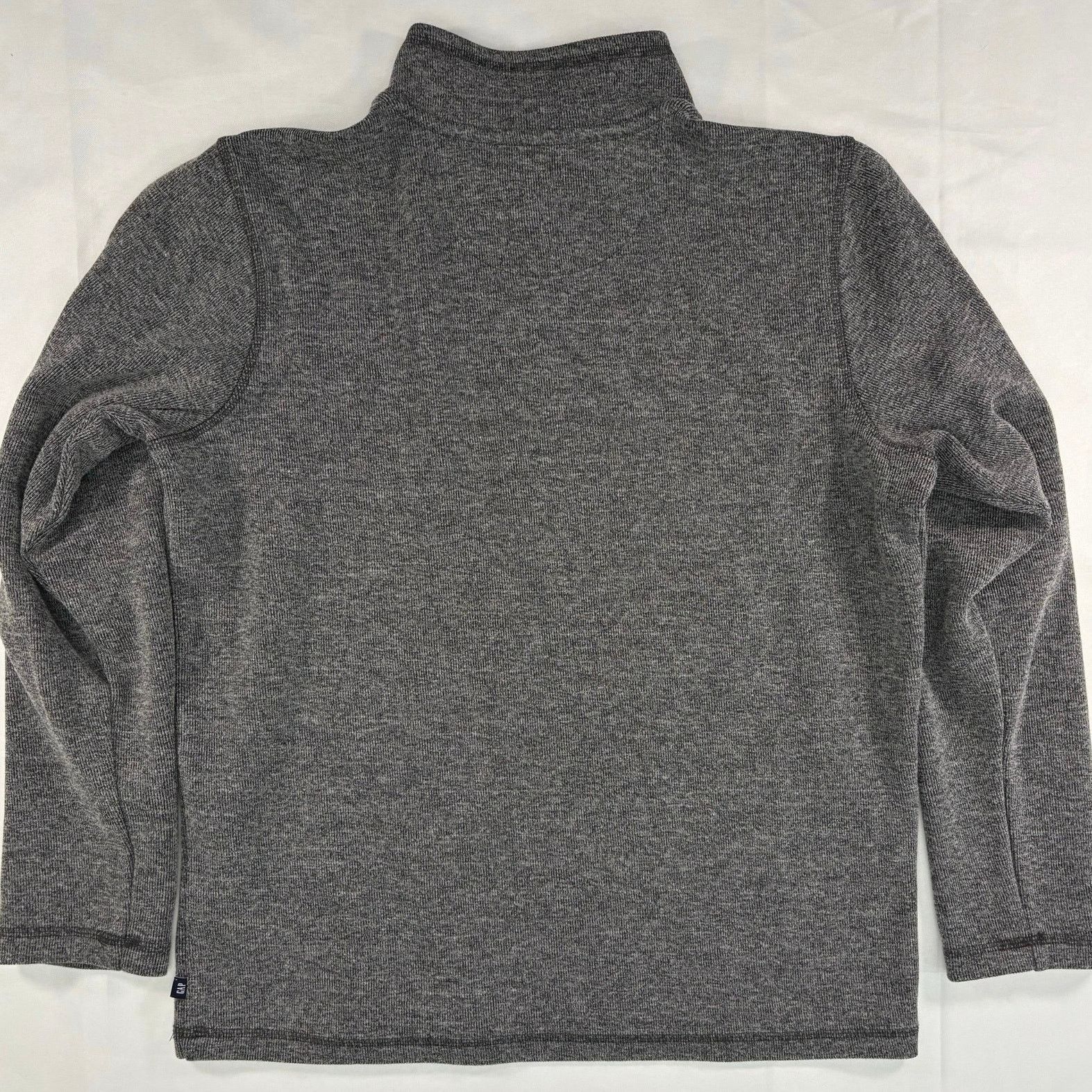 Gap Gap Heathered Gray Quarter Zip Fleece Pullover Sweater L Size US L / EU 52-54 / 3 - 2 Thumbnail