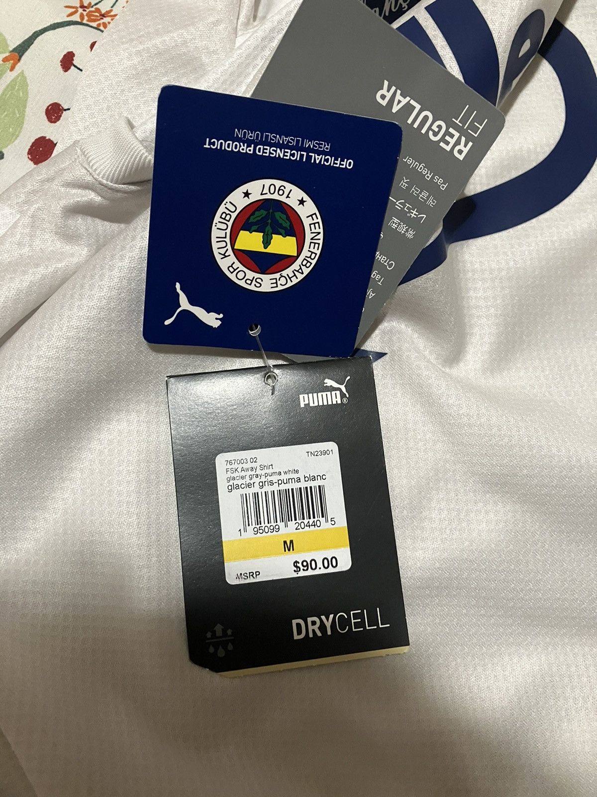 Nike Puma Fenerbahçe SK Away Jersey Soccer Club Sz Medium Size US M / EU 48-50 / 2 - 8 Thumbnail
