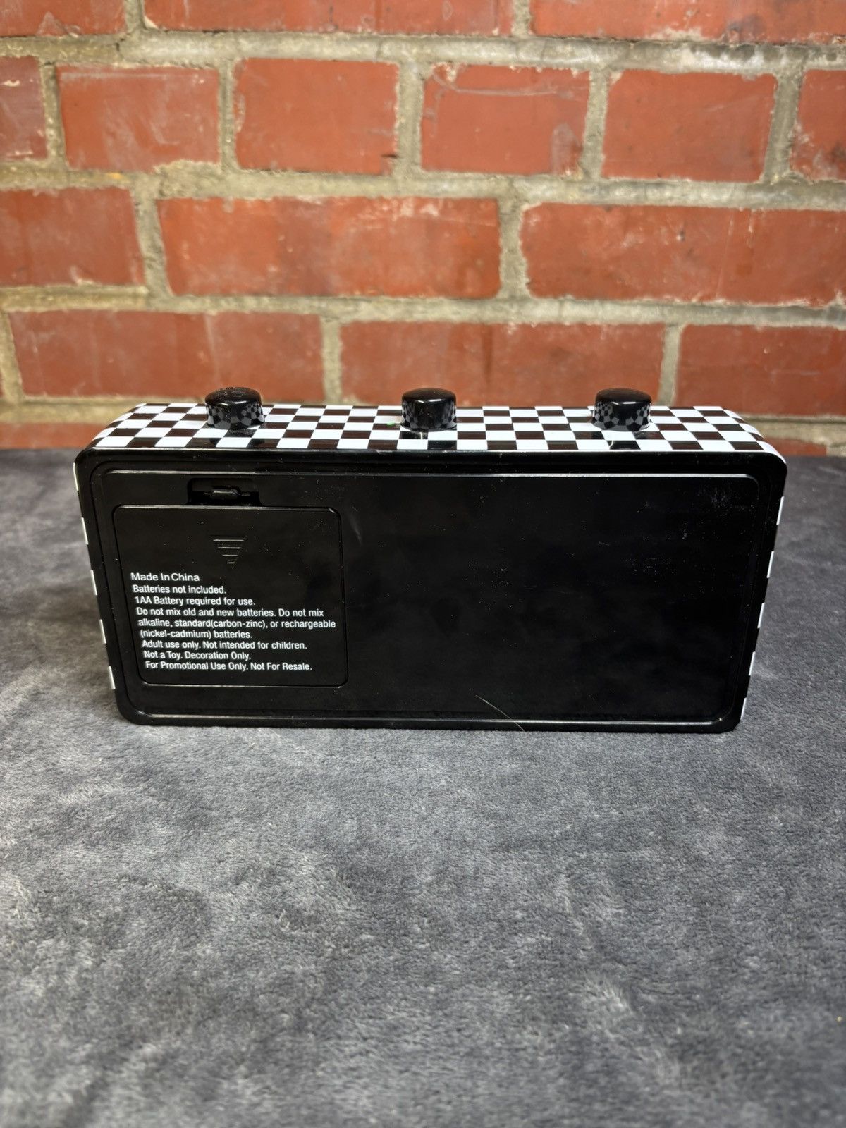 Vans Vans Retro Flip Calendar Alarm Clock Checkerboard ABS Shell Size ONE SIZE - 3 Thumbnail
