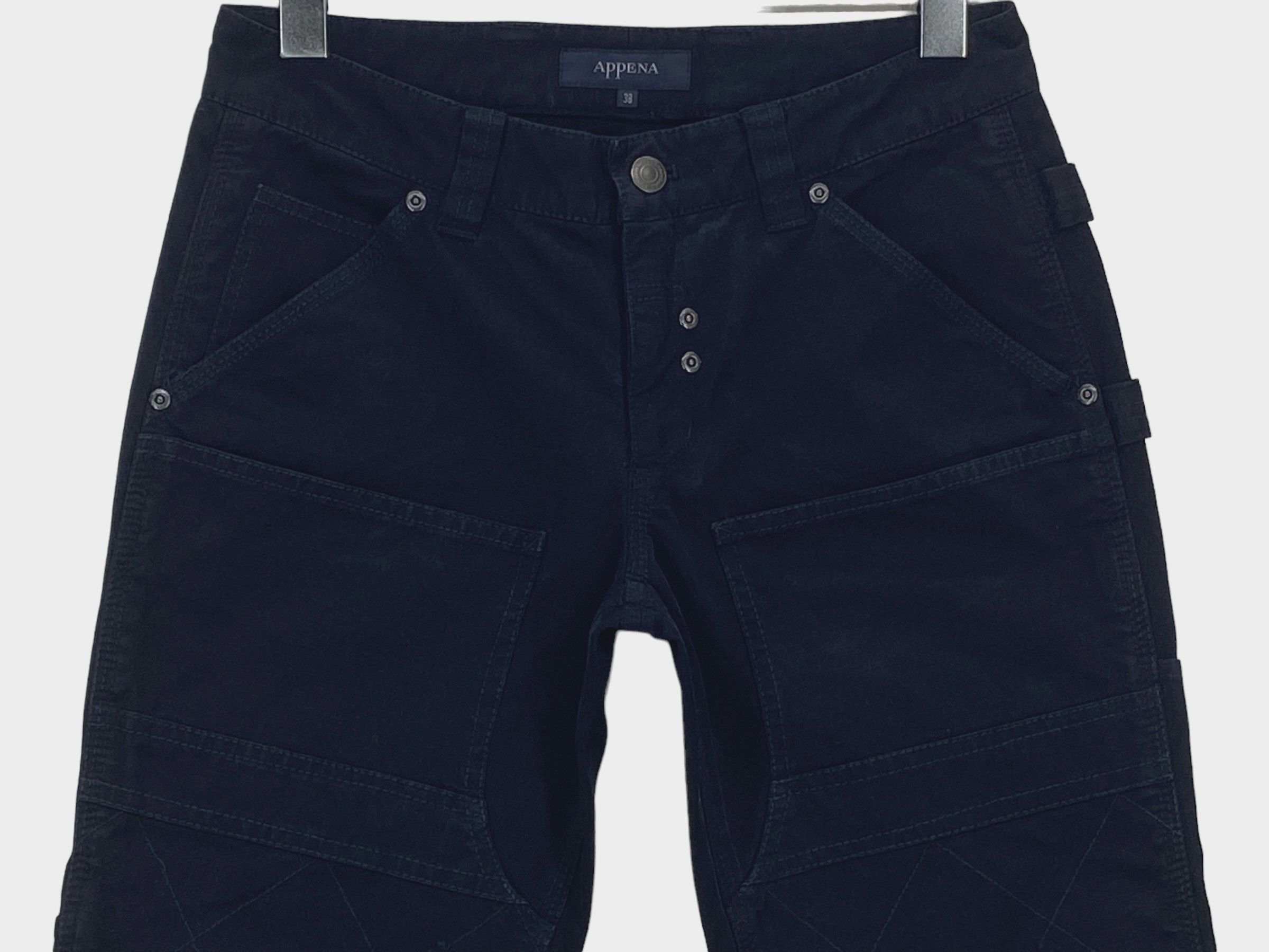 Japanese Brand Appena Jeans Knee Patch Jeans Hip Hop Skateboard Pants Size US 37 - 3 Thumbnail