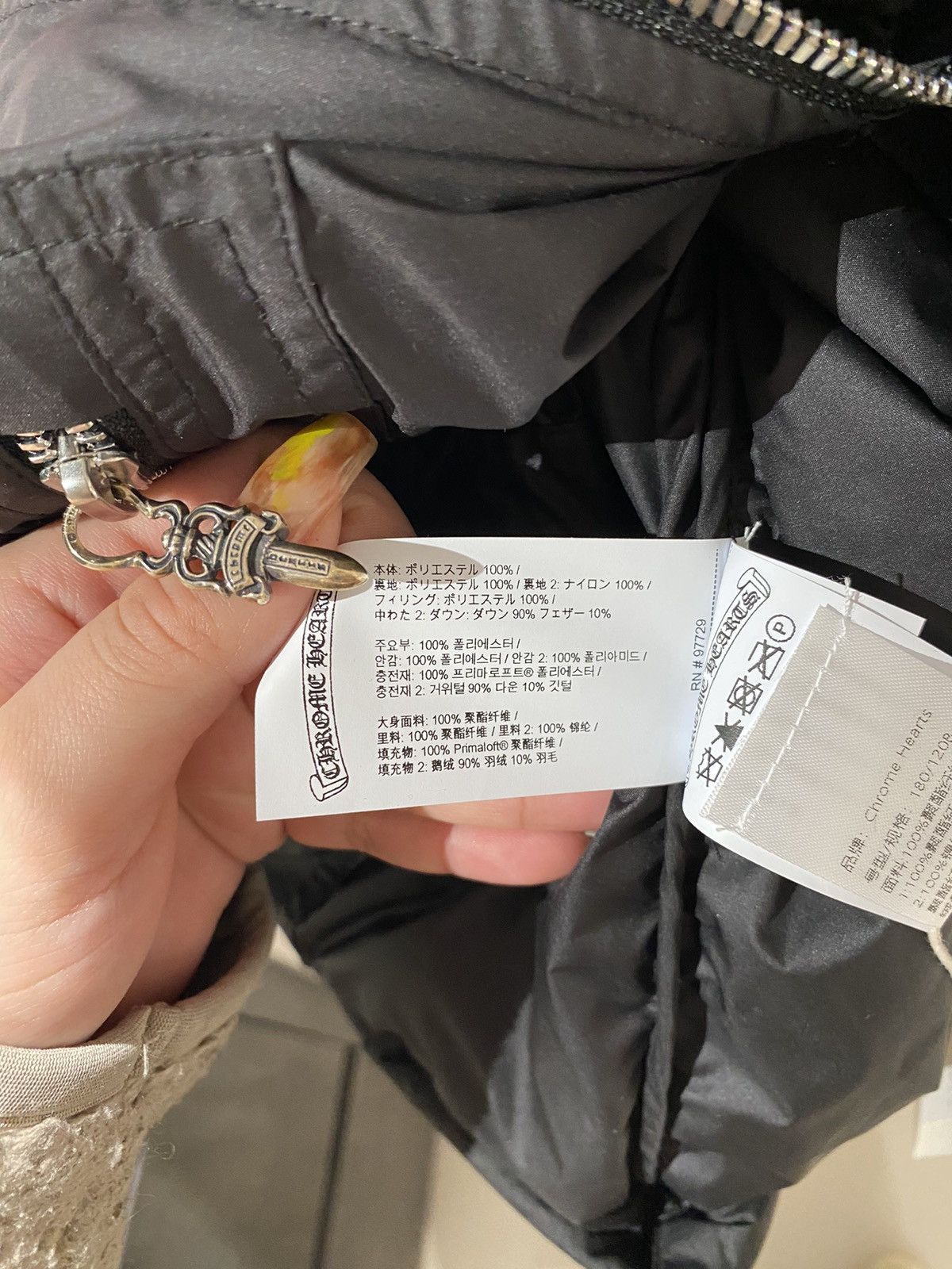 Chrome Hearts Chrome Hearts Black Tonal Monogram Cross Pattern Puffer Vest Size US XXL / EU 58 / 5 - 4 Thumbnail