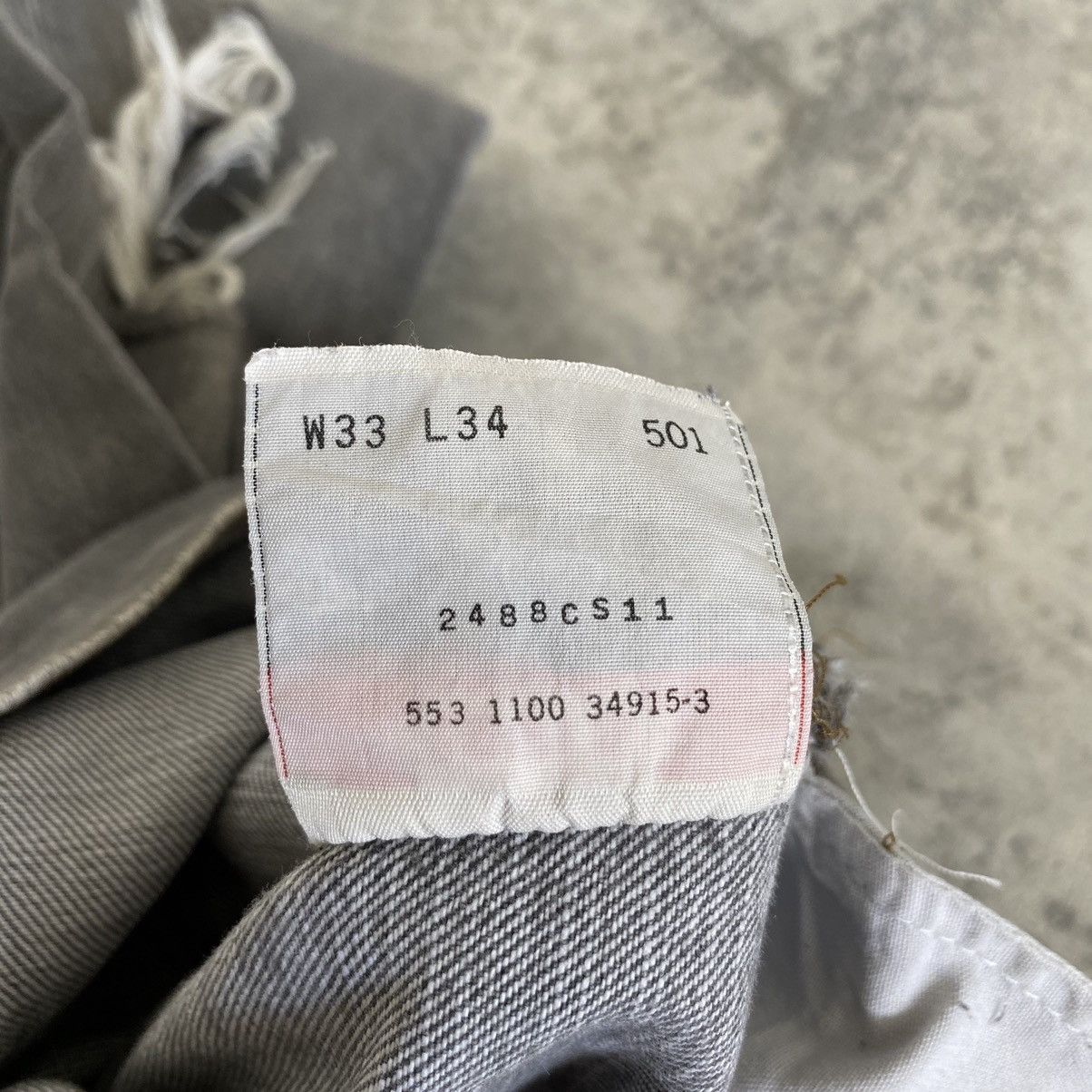 Levi's Vintage Late 90’s Levis 501 Ash Grey Distressed Jeans Size US 32 / EU 48 - 25 Thumbnail