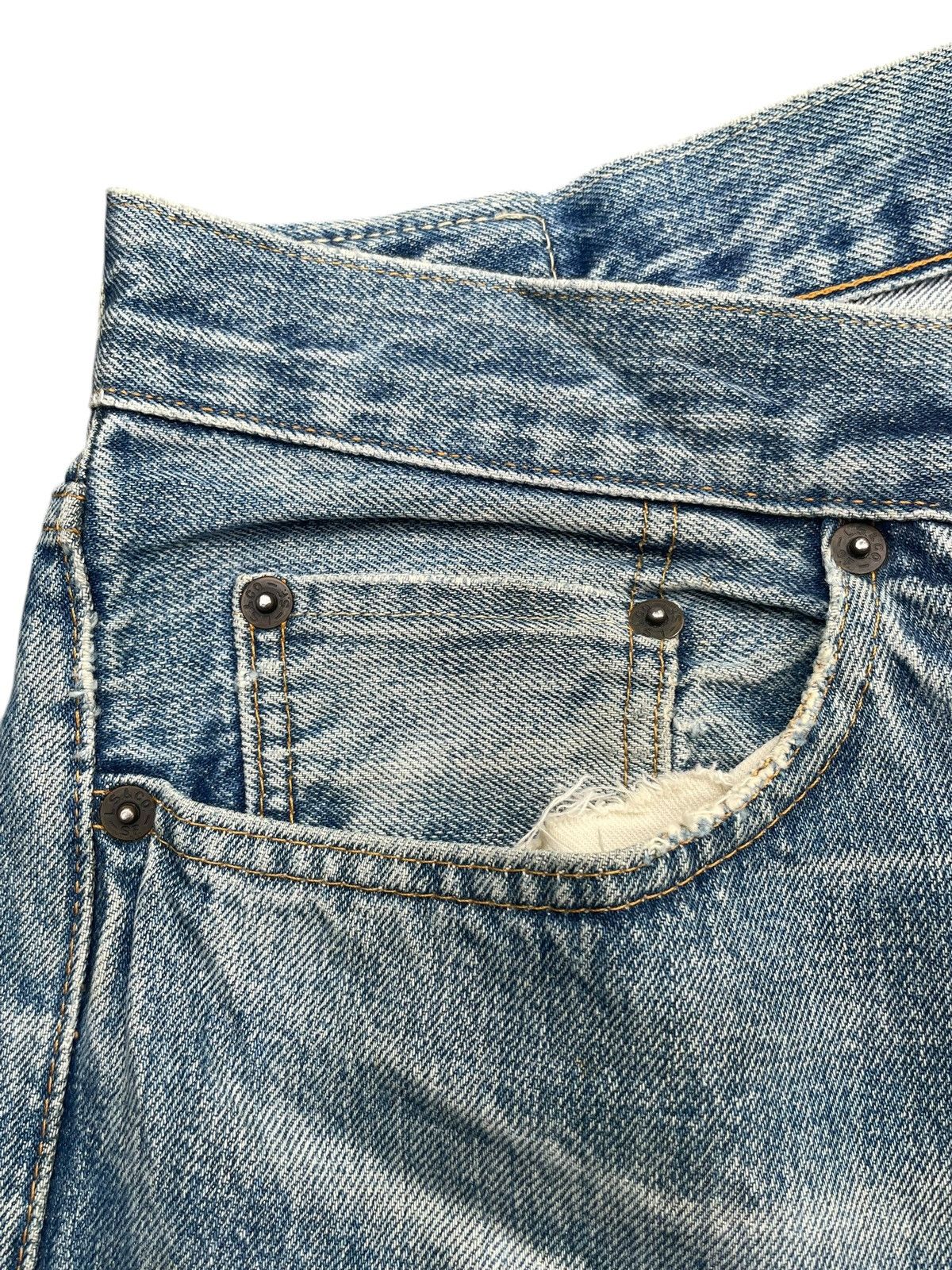 Levi's Vintage 90’s Levi’s Lot 501Z E Selvedge Distresed Size US 34 / EU 50 - 6 Thumbnail