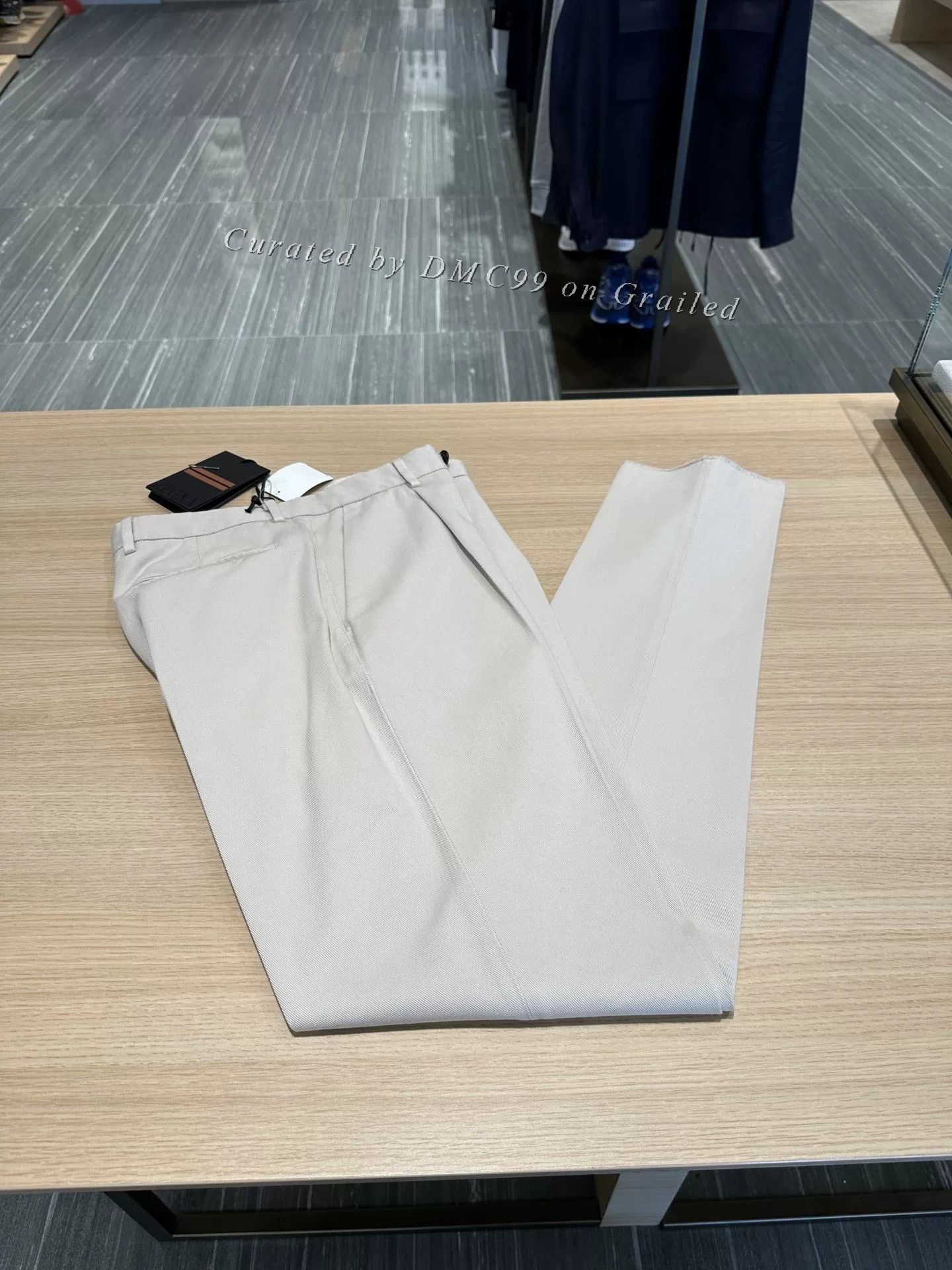 Ermenegildo Zegna Zegna Beige Cotton Casual Trousers Size US 28 / EU 44 - 1 Thumbnail