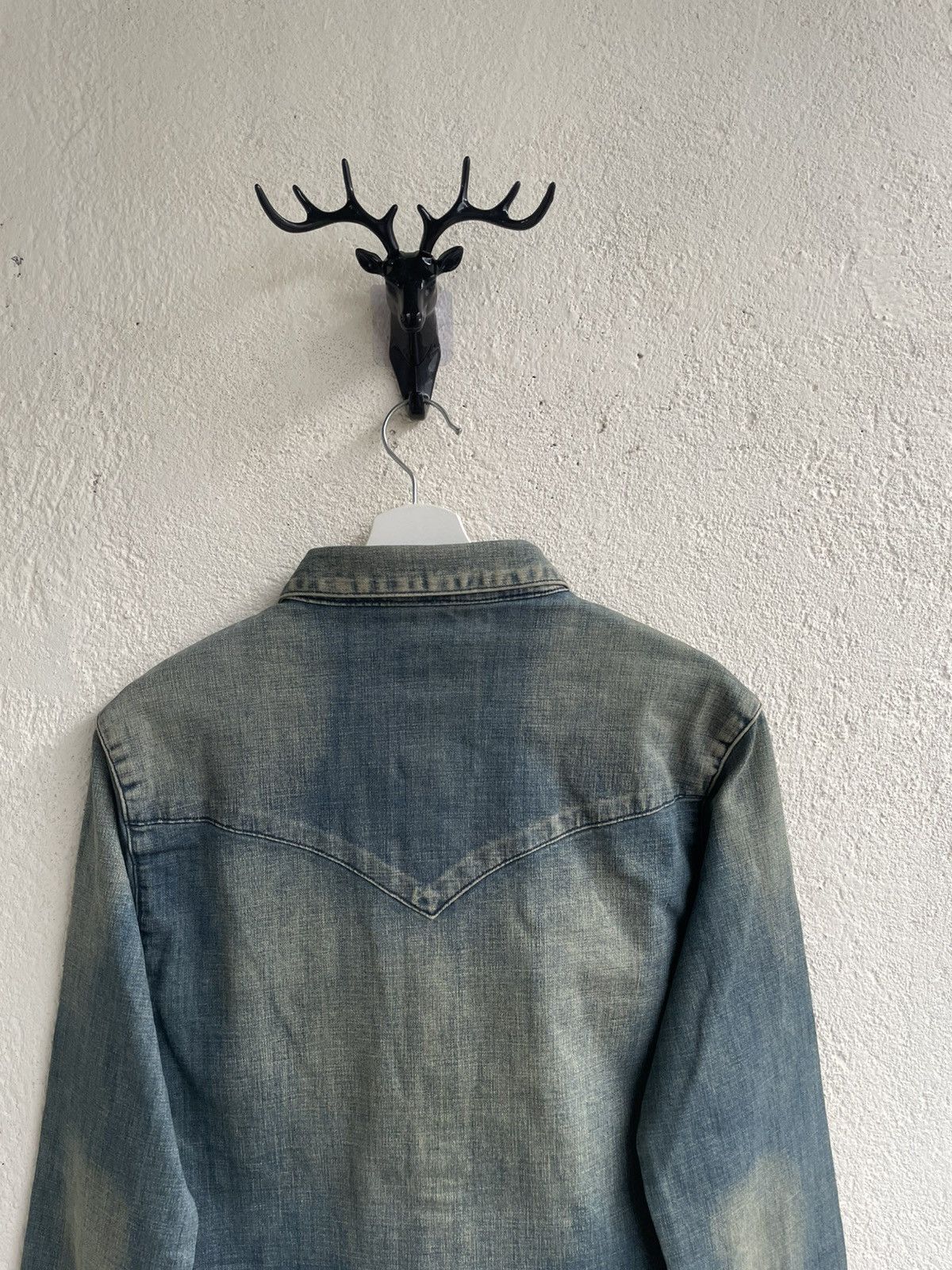If Six Was Nine 2000s Intheattic Wash Denim Shirt Ifsix LGB Fuga Y2K Hysteri Size US S / EU 44-46 / 1 - 8 Thumbnail