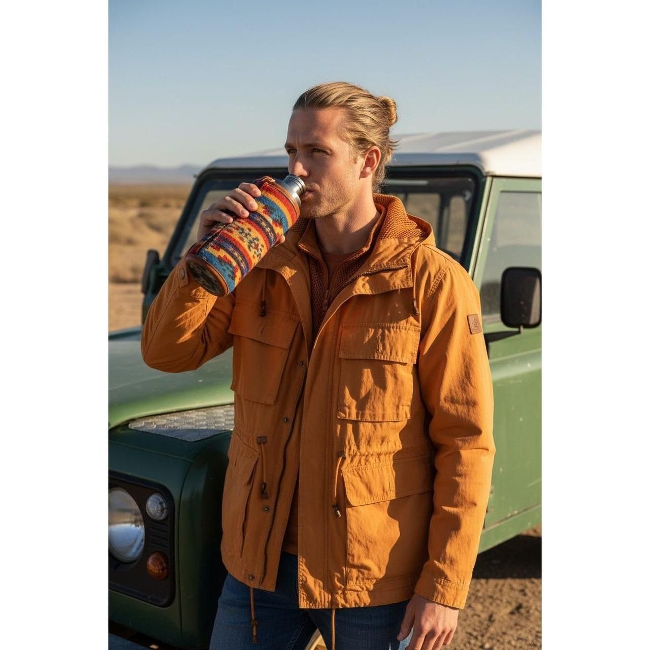 Eddie Bauer Vtg Eddie Bauer Mustard Ochre Hooded Field Utility Jacket L Size US L / EU 52-54 / 3 - 1 Thumbnail