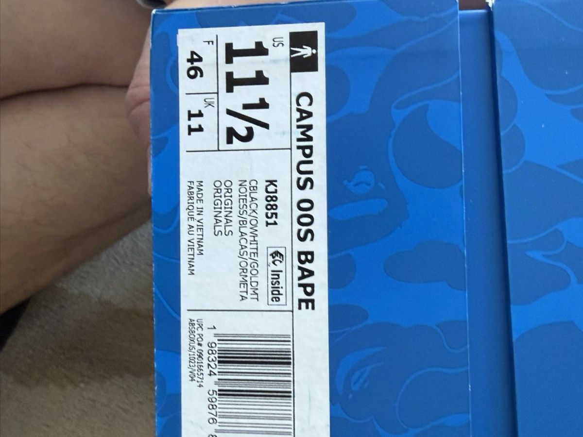 Adidas CAMPUS 00s BAPE Size US 11.5 / EU 44-45 - 7 Thumbnail