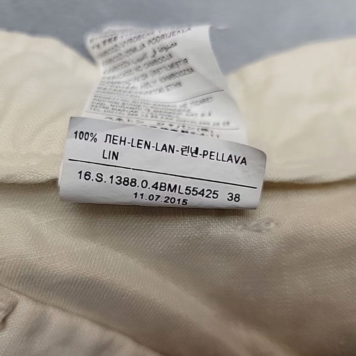 Benetton Stile Benetton Pants Womens 2 Cream 100% Linen Crop Summer Coastal Comfort Linen Pants Cropped 25in Inseam White Womens Size 26" / US 2 / IT 38 - 6 Thumbnail