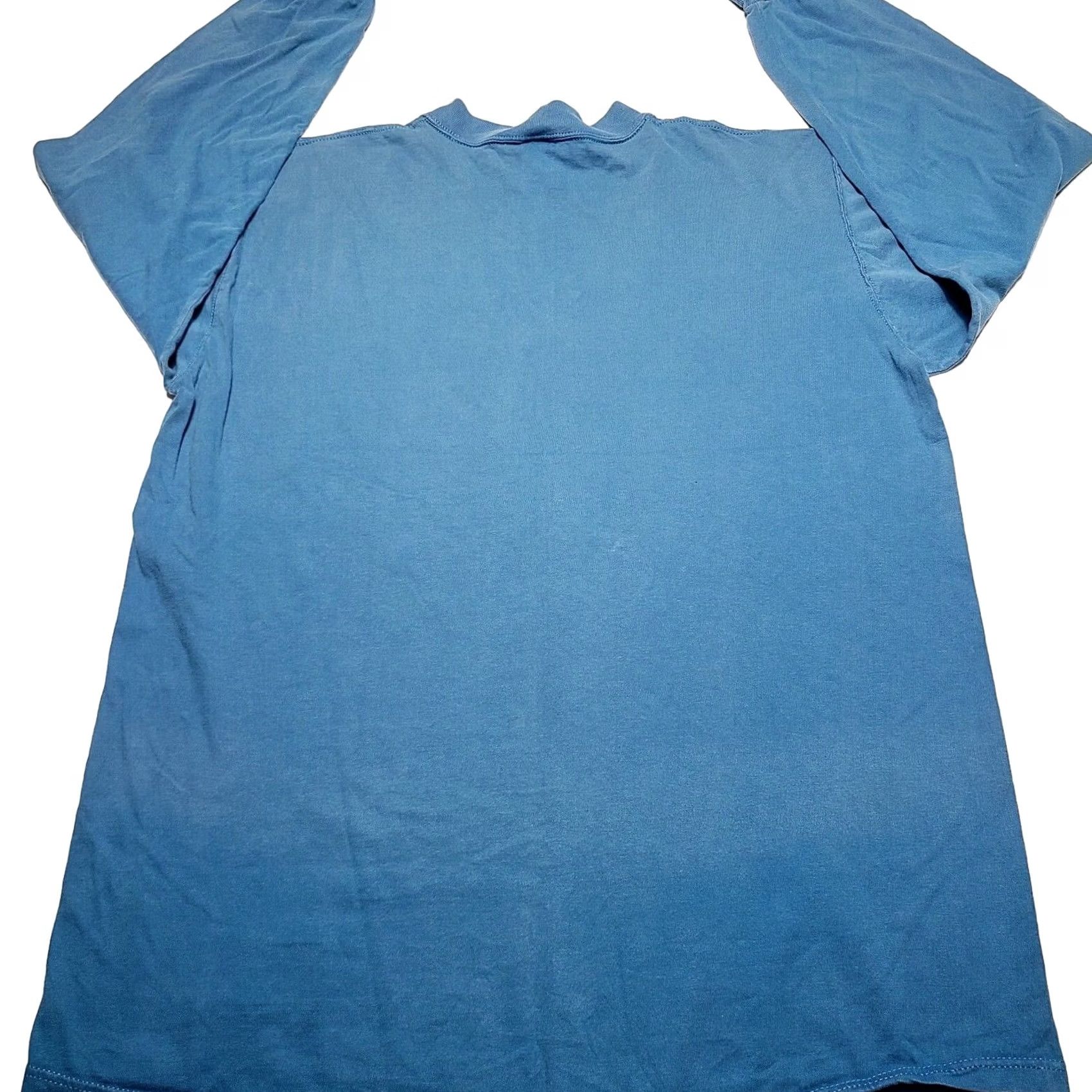 Russell Athletic VINTAGE Russell Athletic Blue Long Sleeve Shirt L Men USA Made Size US L / EU 52-54 / 3 - 3 Thumbnail