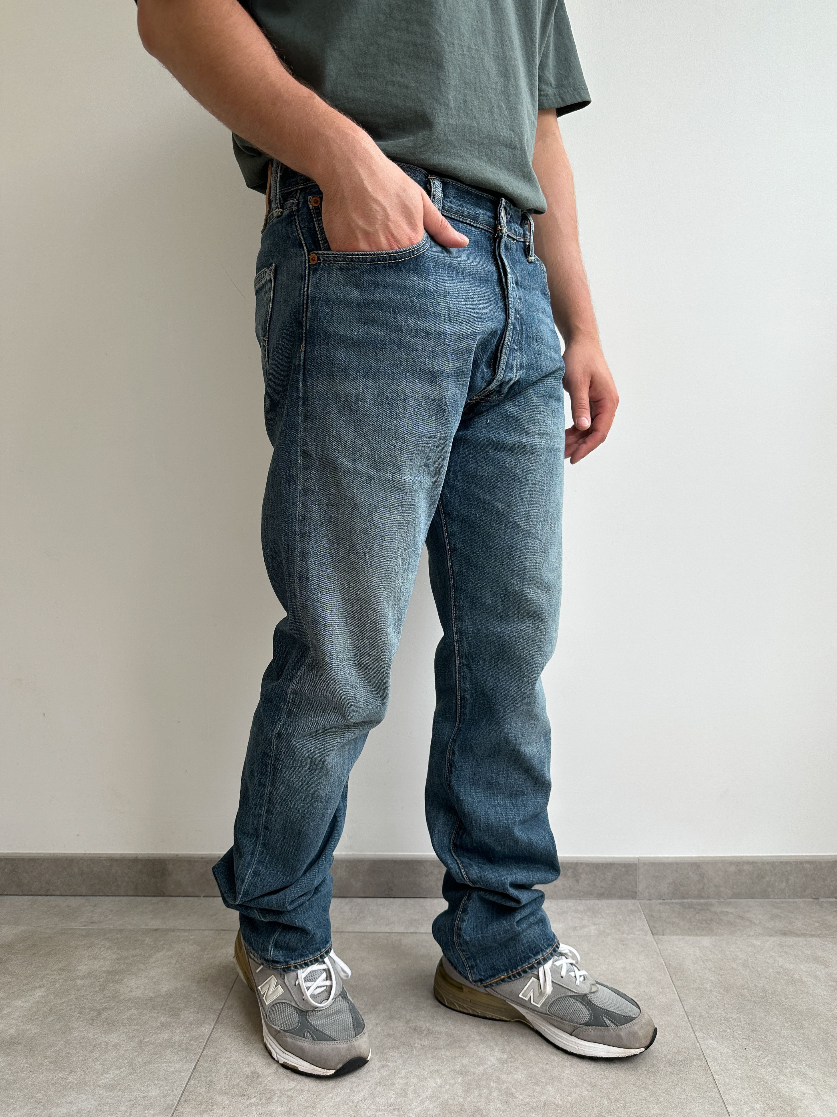Levi's × Levi's Vintage Clothing Levi's 501 Blue Denim Pants Jeans 34x34 Size US 34 / EU 50 - 4 Thumbnail