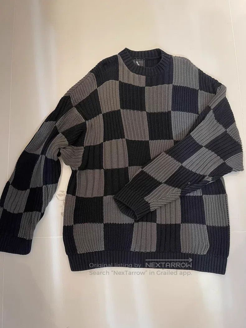 Balenciaga Balenciaga Checkered Knit Sweater Size US S / EU 44-46 / 1 - 1 Thumbnail